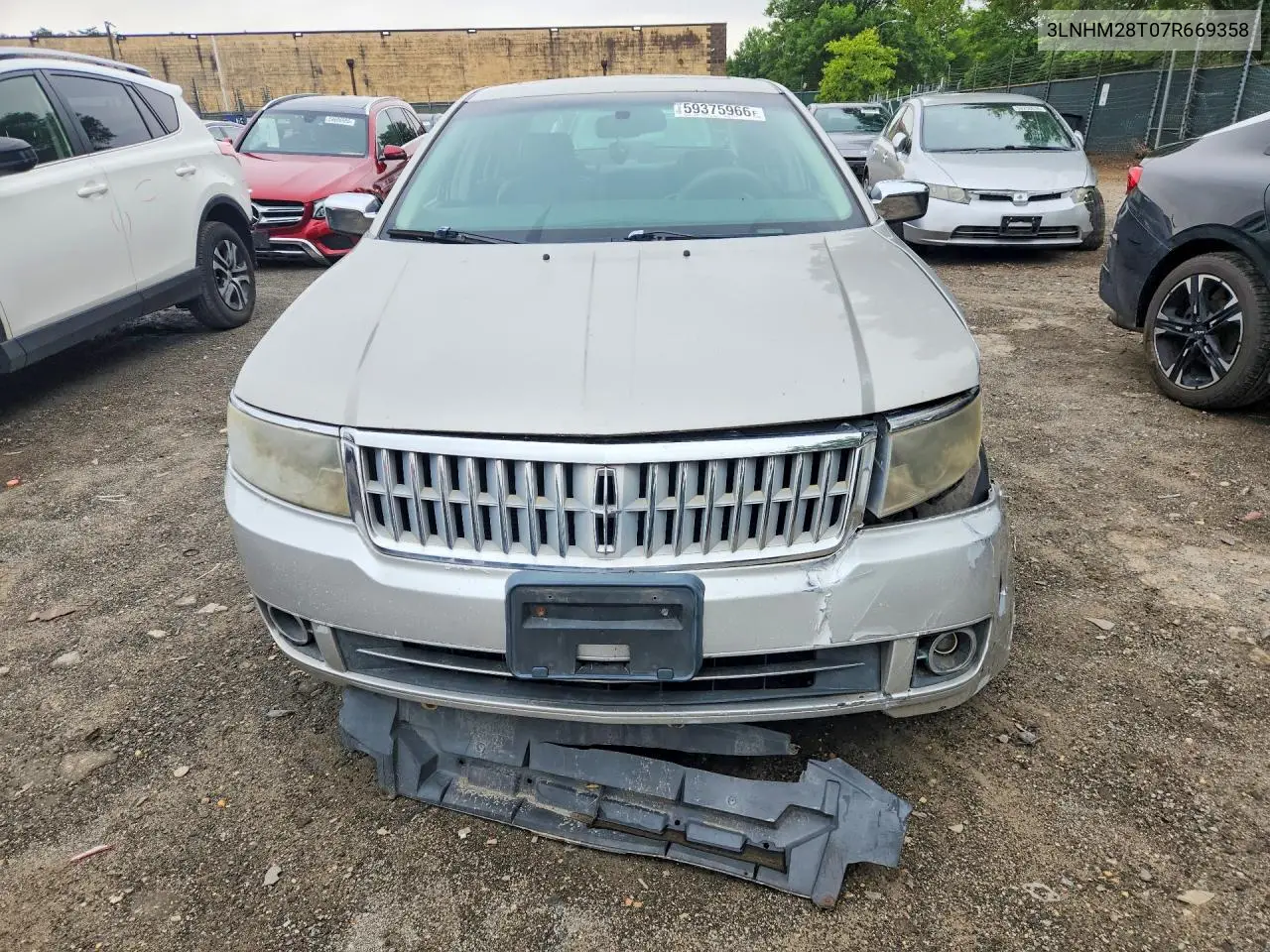 2007 Lincoln Mkz VIN: 3LNHM28T07R669358 Lot: 59375966
