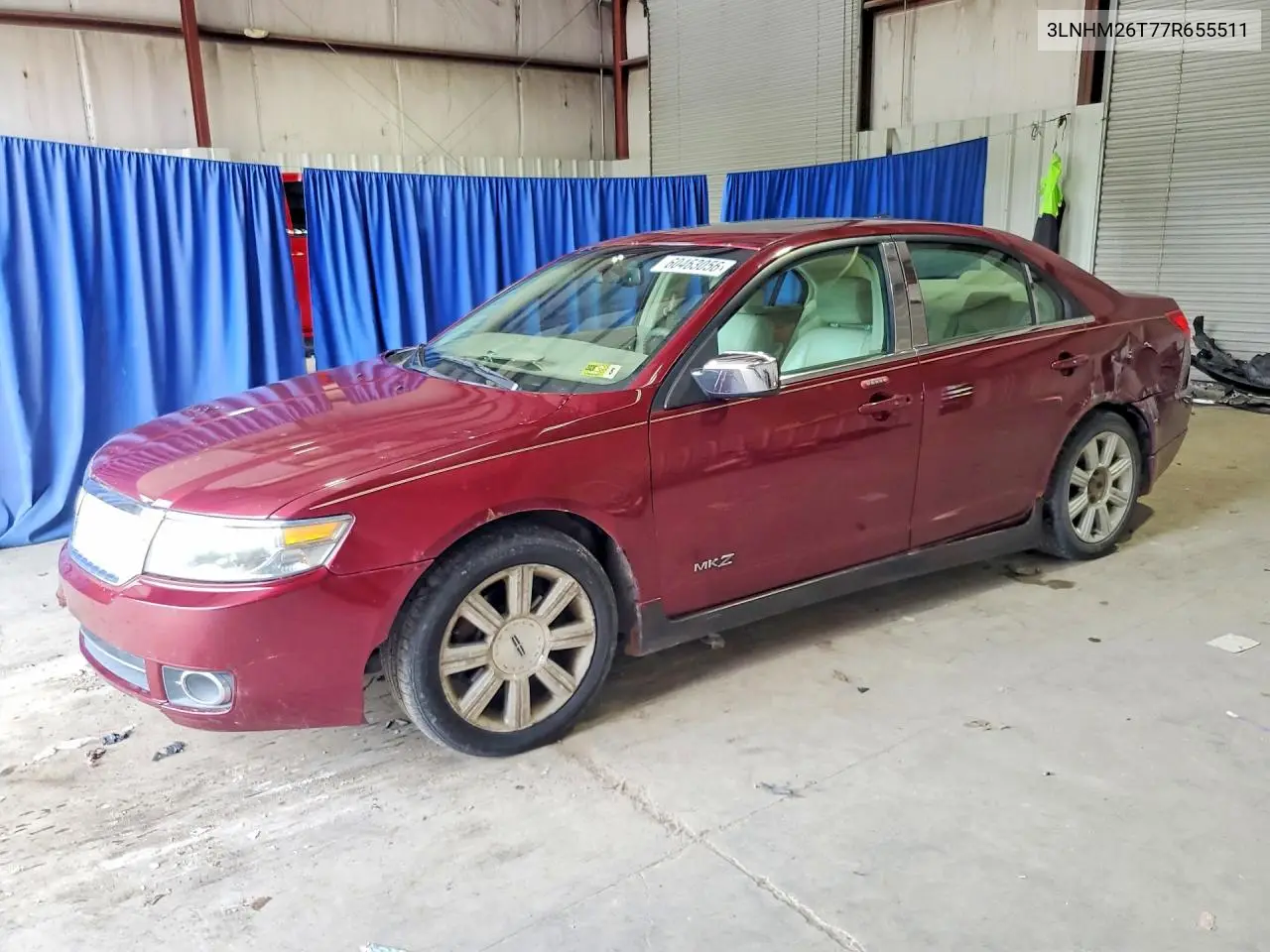 2007 Lincoln Mkz VIN: 3LNHM26T77R655511 Lot: 60463056
