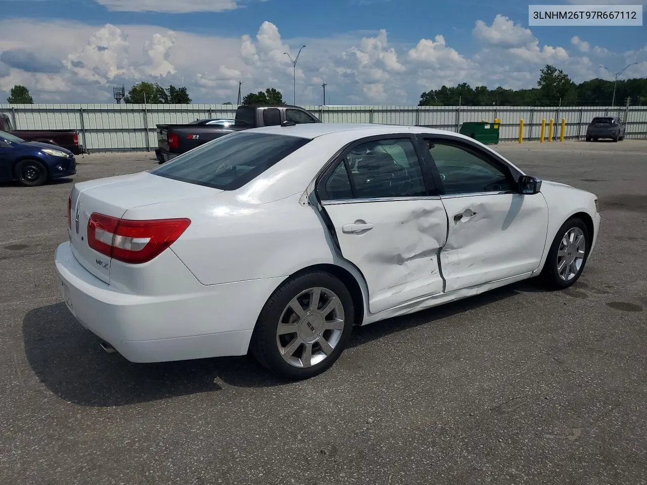 2007 Lincoln Mkz Select VIN: 3LNHM26T97R667112 Lot: 61853016