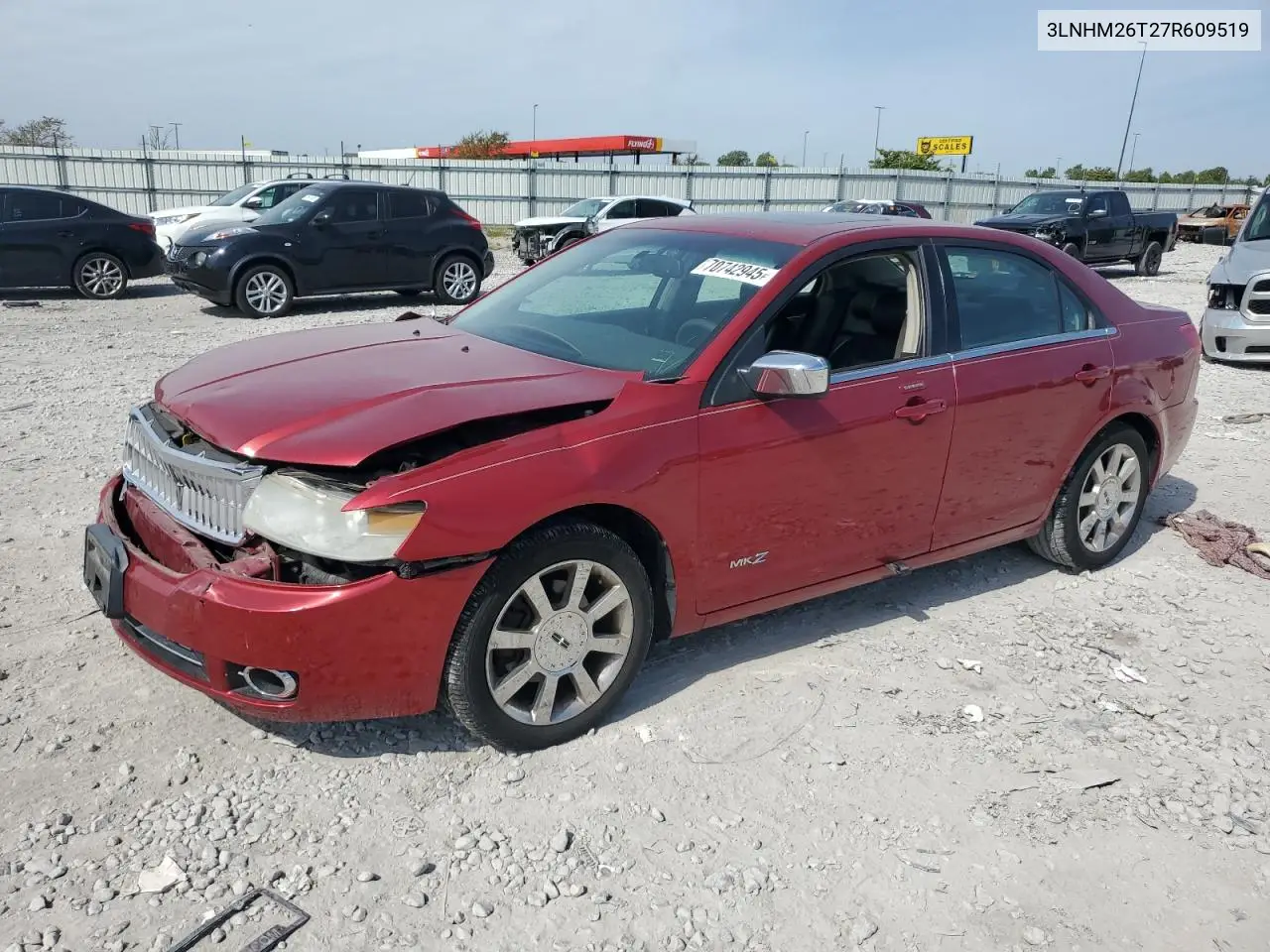 3LNHM26T27R609519 2007 Lincoln Townhouse Mkz