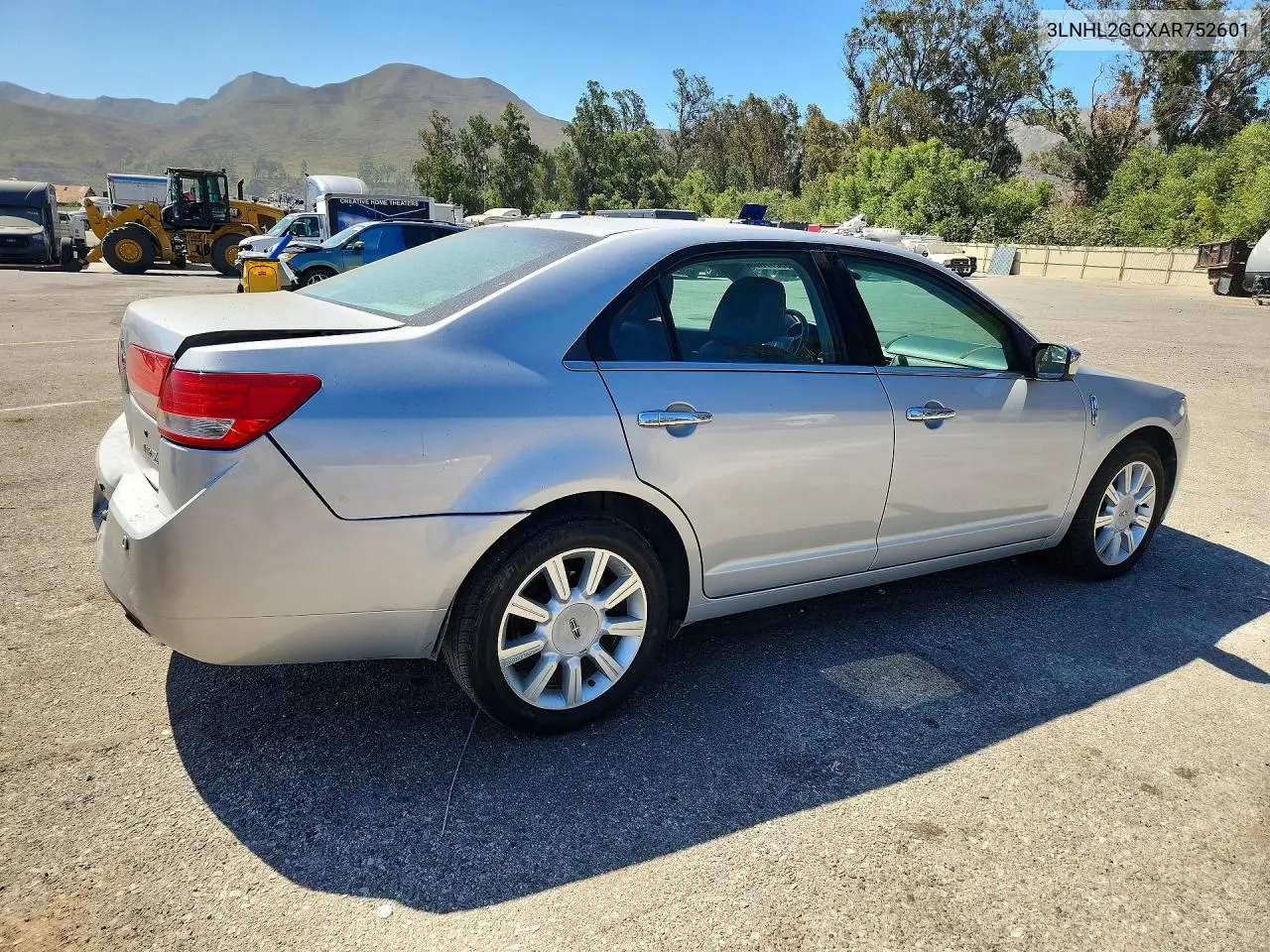 2010 Lincoln Mkz VIN: 3LNHL2GCXAR752601 Lot: 59330776