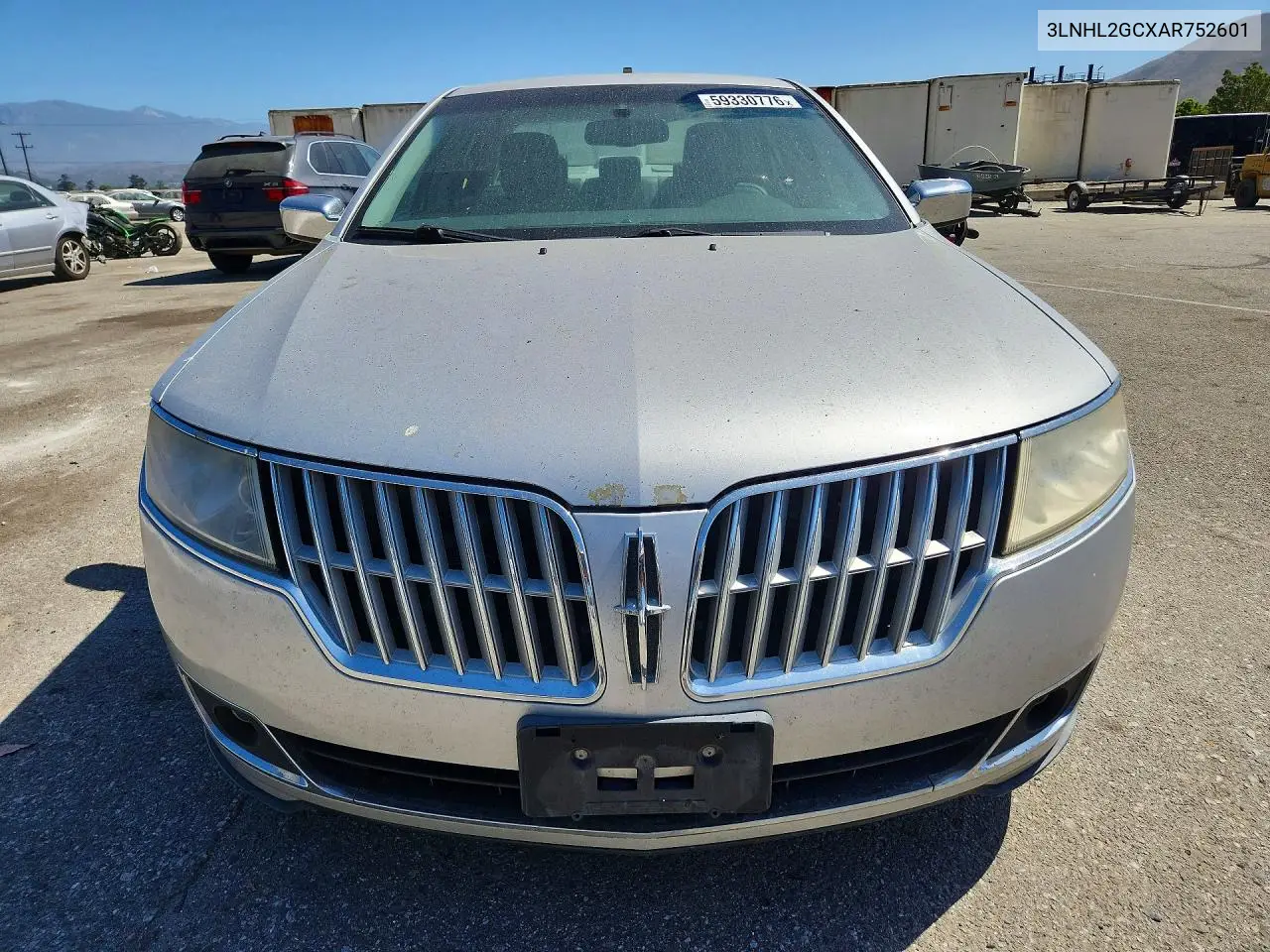 2010 Lincoln Mkz VIN: 3LNHL2GCXAR752601 Lot: 59330776