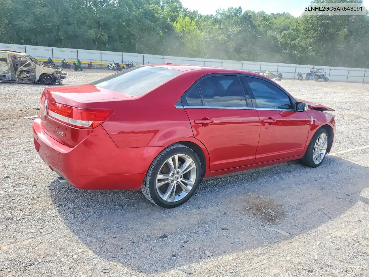 2010 Lincoln Mkz VIN: 3LNHL2GC5AR643091 Lot: 61541336