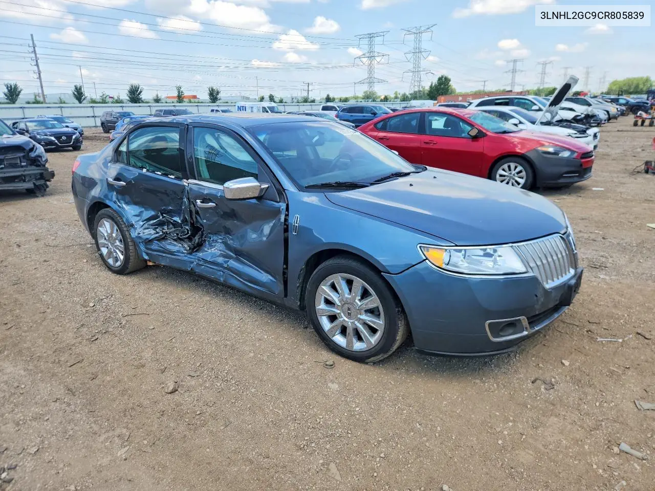 2012 Lincoln Mkz VIN: 3LNHL2GC9CR805839 Lot: 59707486