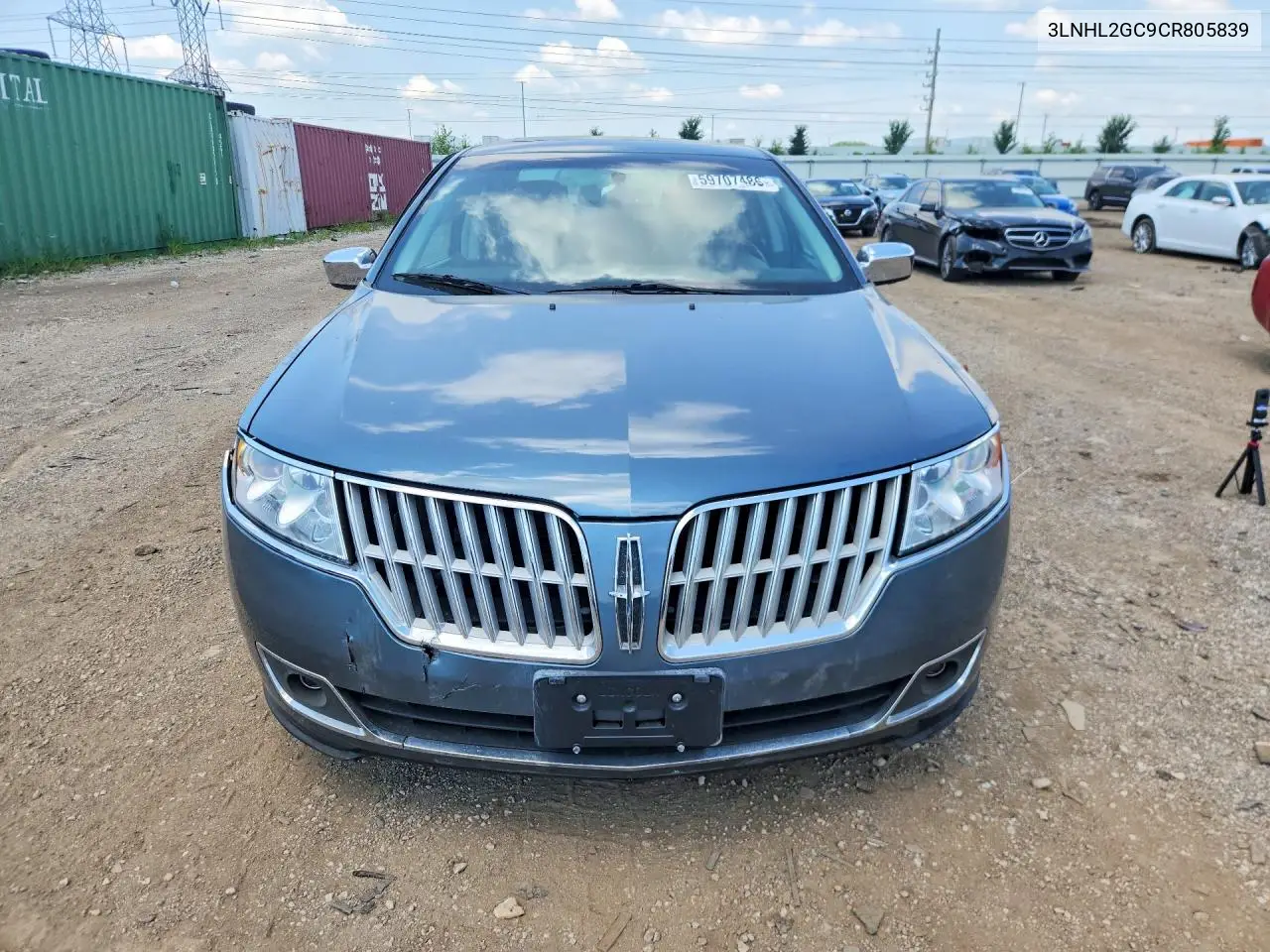 2012 Lincoln Mkz VIN: 3LNHL2GC9CR805839 Lot: 59707486