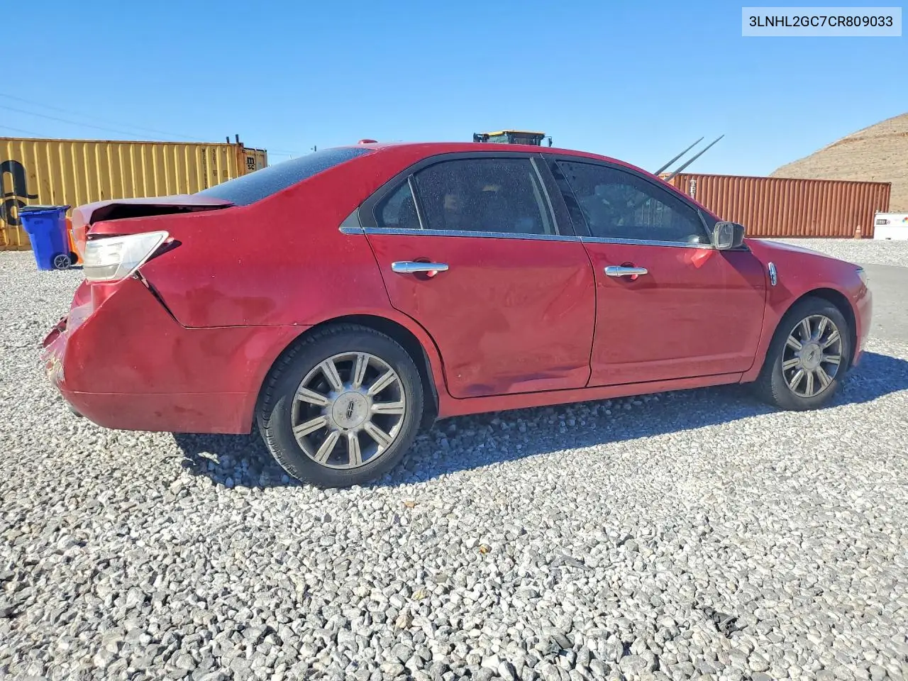 2012 Lincoln Mkz VIN: 3LNHL2GC7CR809033 Lot: 59814006