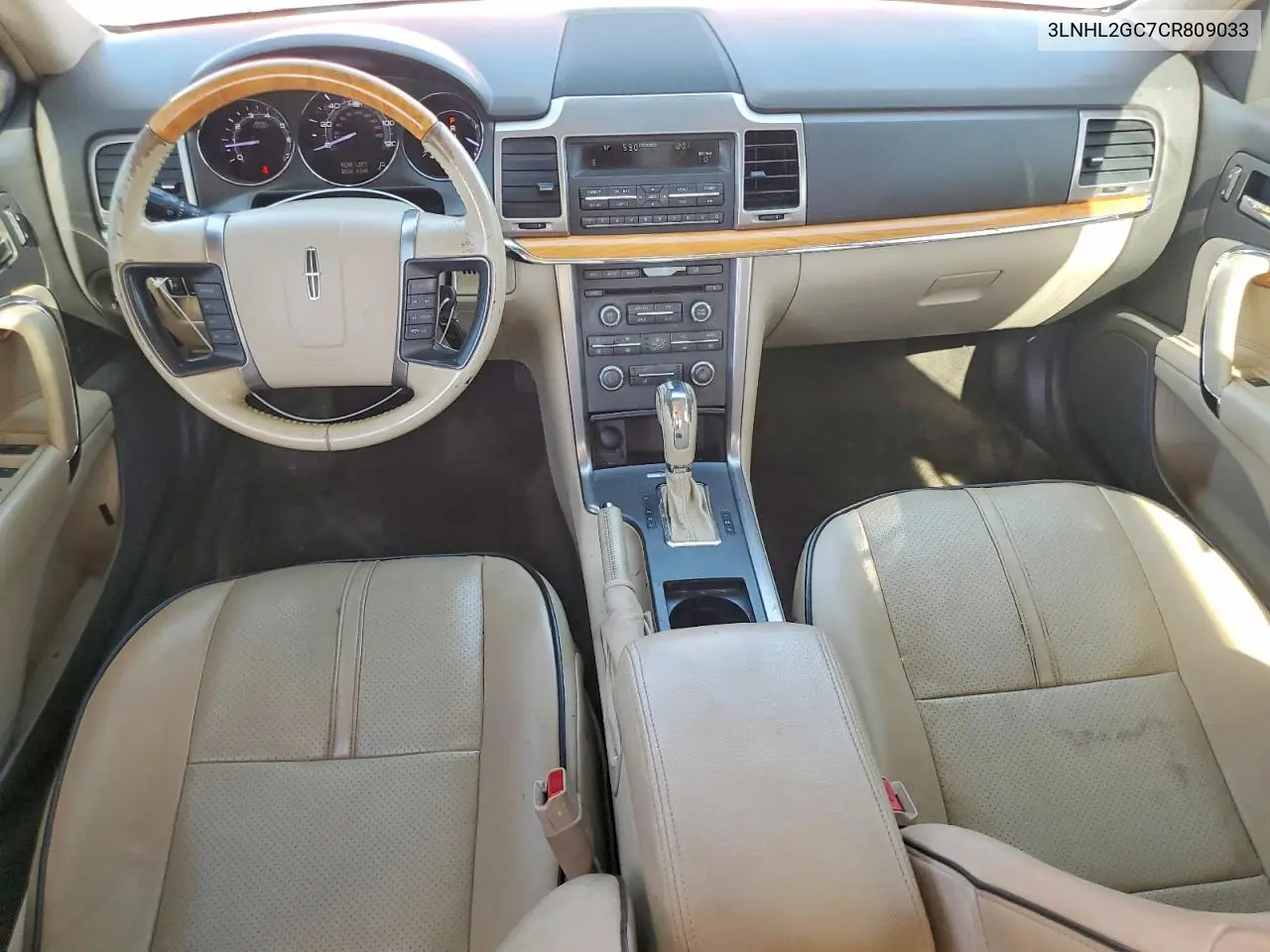 2012 Lincoln Mkz VIN: 3LNHL2GC7CR809033 Lot: 59814006