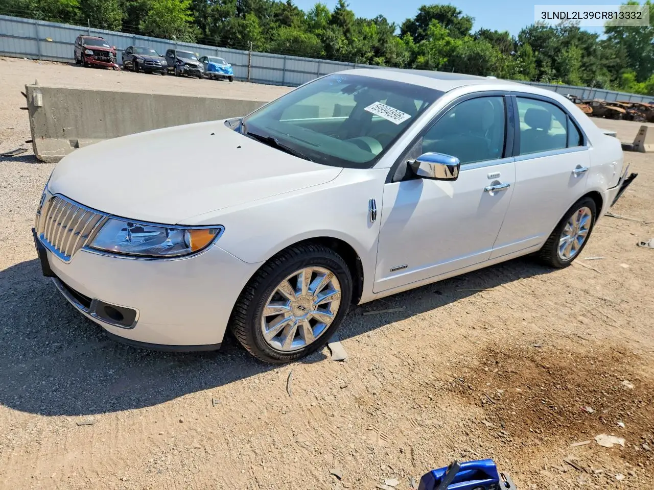 2012 Lincoln Mkz Hybrid VIN: 3LNDL2L39CR813332 Lot: 59994896