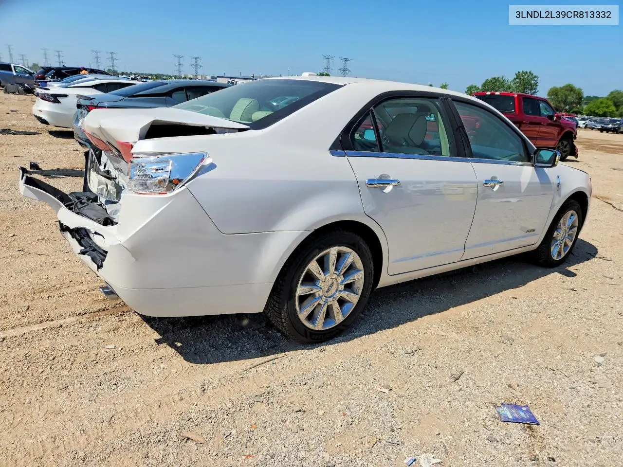 2012 Lincoln Mkz Hybrid VIN: 3LNDL2L39CR813332 Lot: 59994896