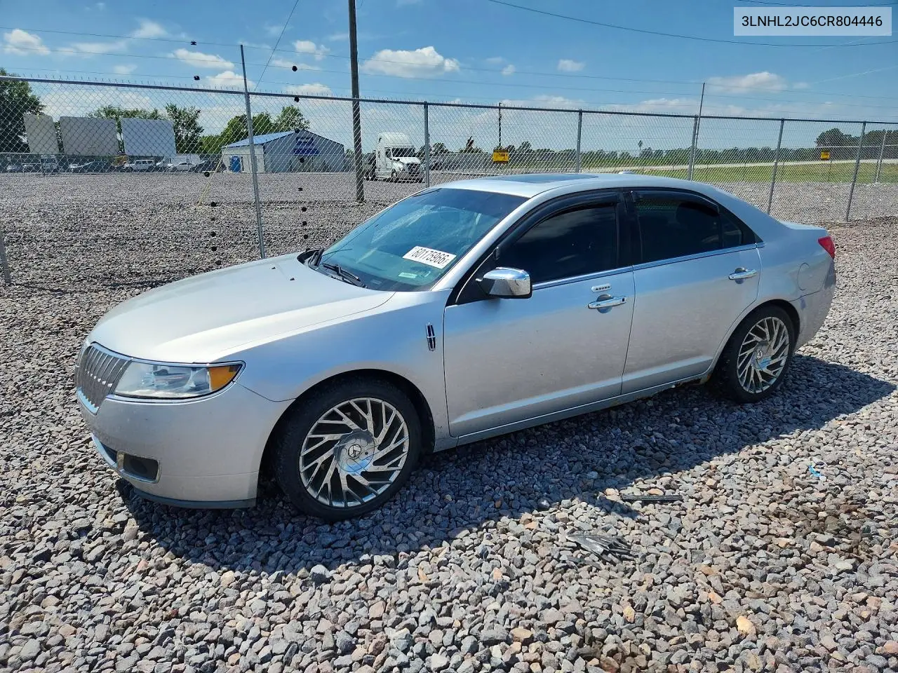 2012 Lincoln Mkz VIN: 3LNHL2JC6CR804446 Lot: 60175966