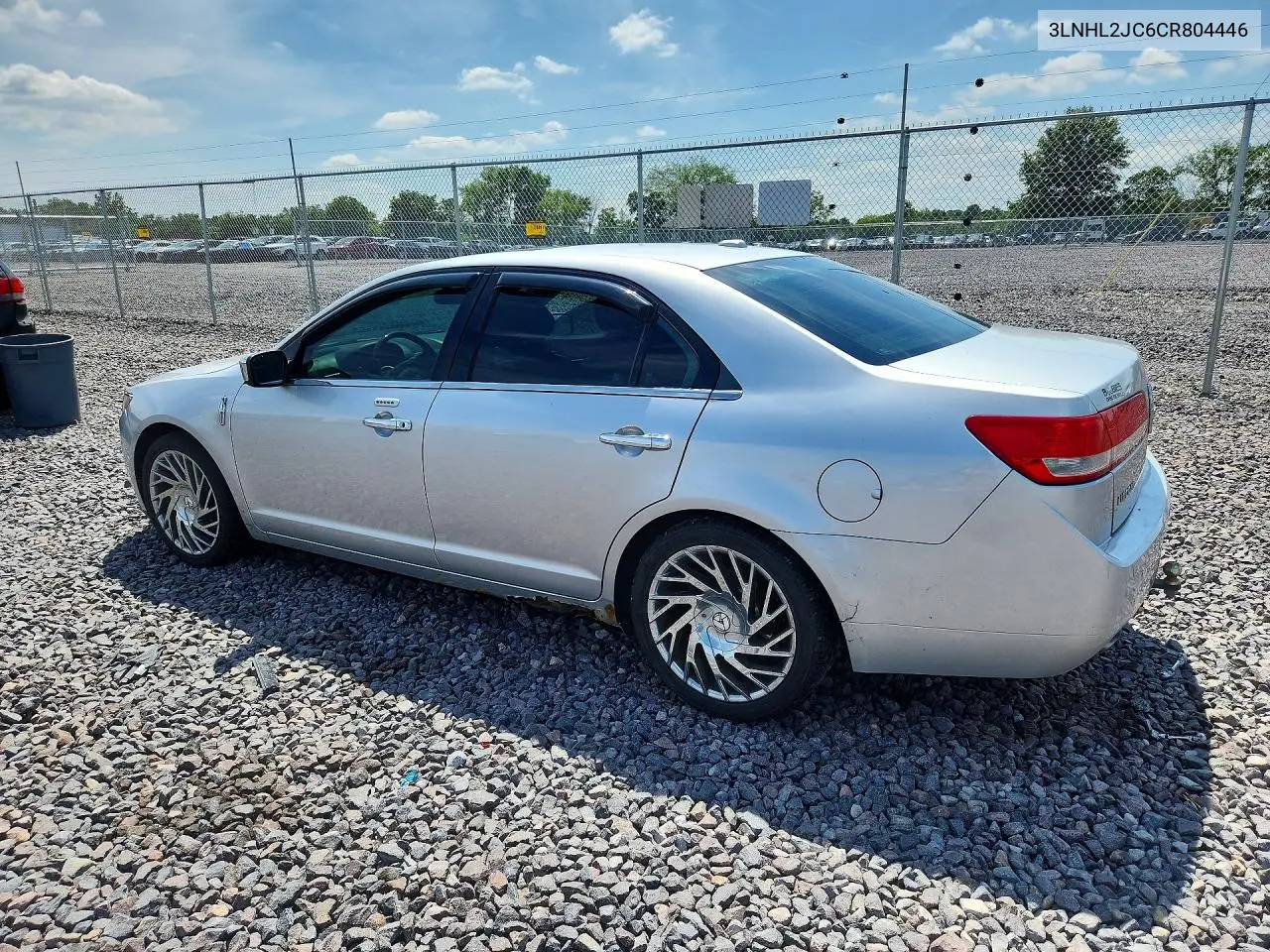 2012 Lincoln Mkz VIN: 3LNHL2JC6CR804446 Lot: 60175966