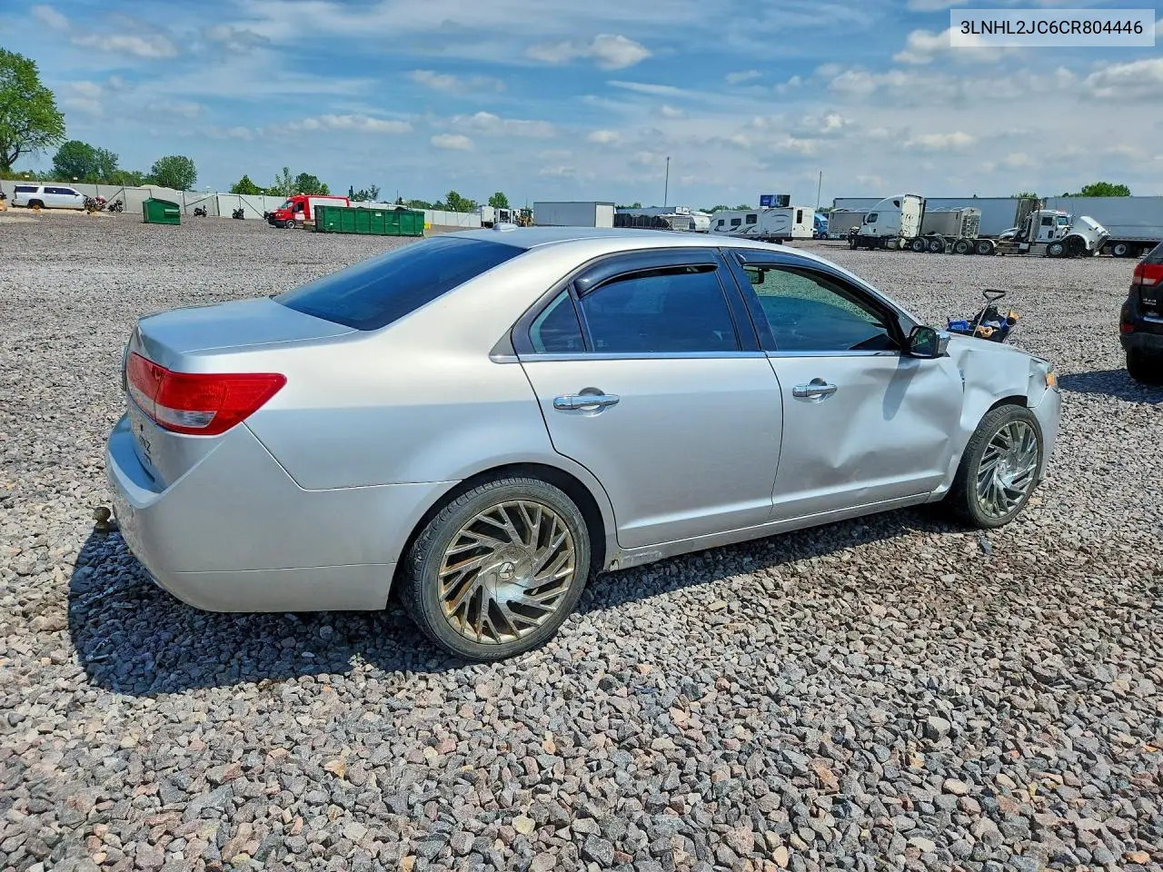 2012 Lincoln Mkz VIN: 3LNHL2JC6CR804446 Lot: 60175966