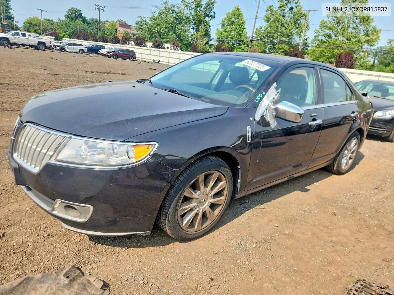 2012 Lincoln Mkz VIN: 3LNHL2JCXCR815837 Lot: 60637526