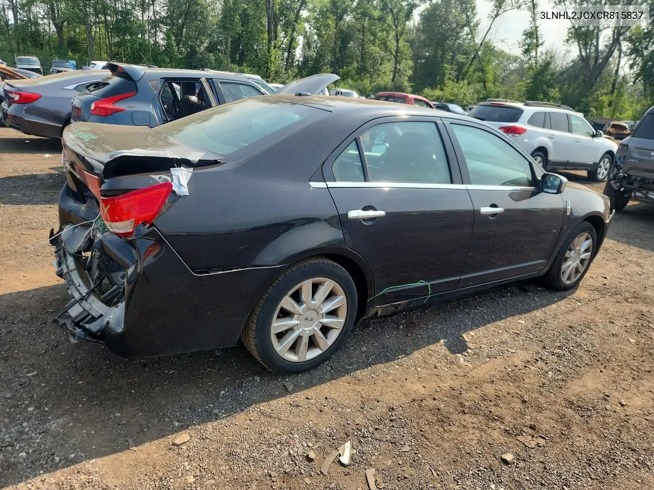 2012 Lincoln Mkz VIN: 3LNHL2JCXCR815837 Lot: 60637526