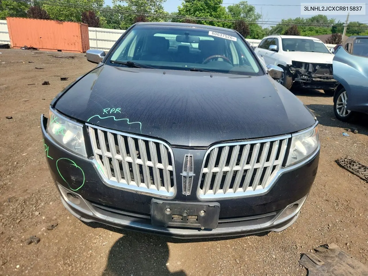 2012 Lincoln Mkz VIN: 3LNHL2JCXCR815837 Lot: 60637526