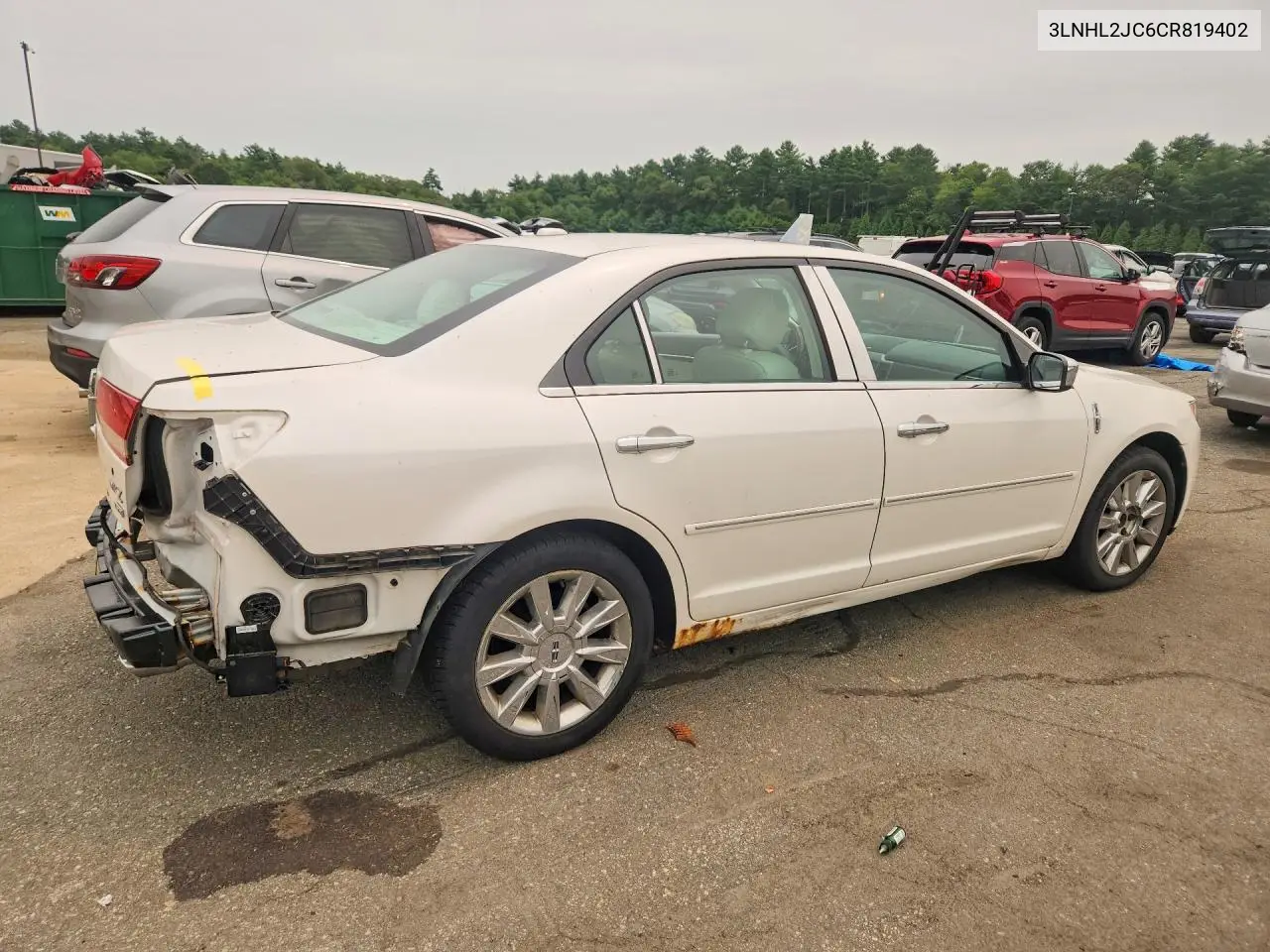 2012 Lincoln Mkz VIN: 3LNHL2JC6CR819402 Lot: 60661086
