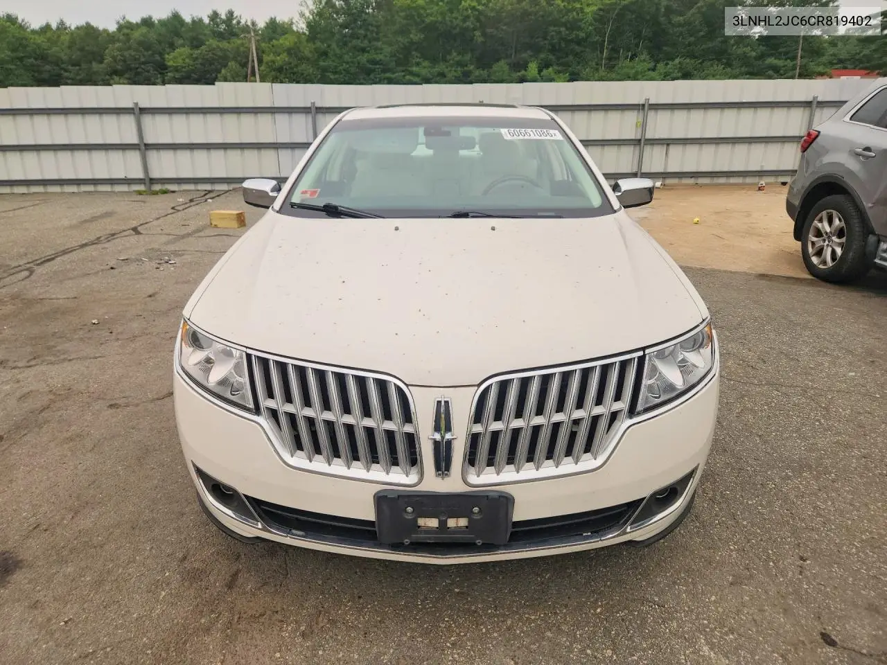 2012 Lincoln Mkz VIN: 3LNHL2JC6CR819402 Lot: 60661086