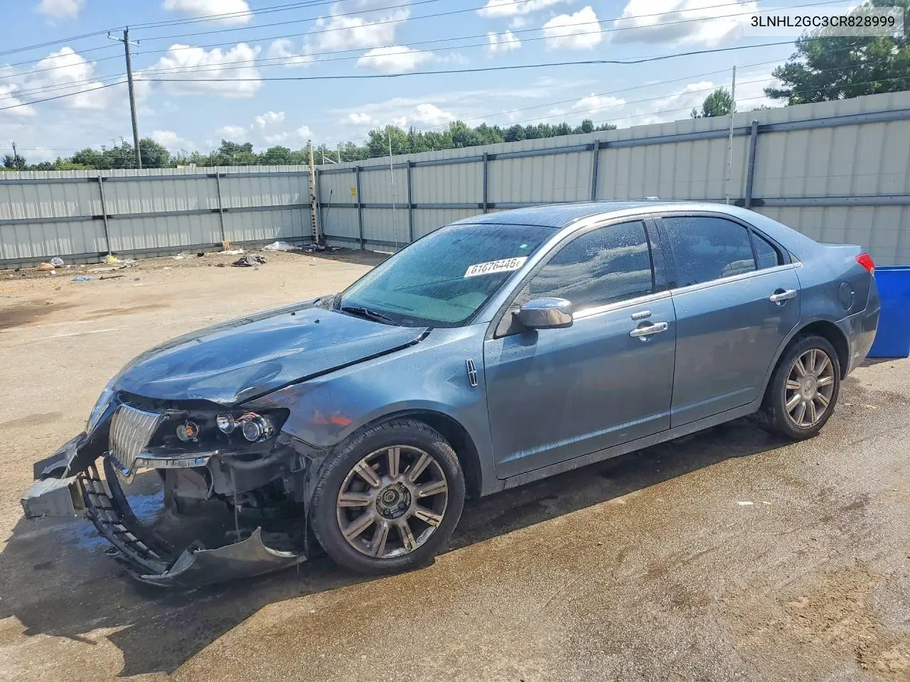 2012 Lincoln Mkz VIN: 3LNHL2GC3CR828999 Lot: 61676446