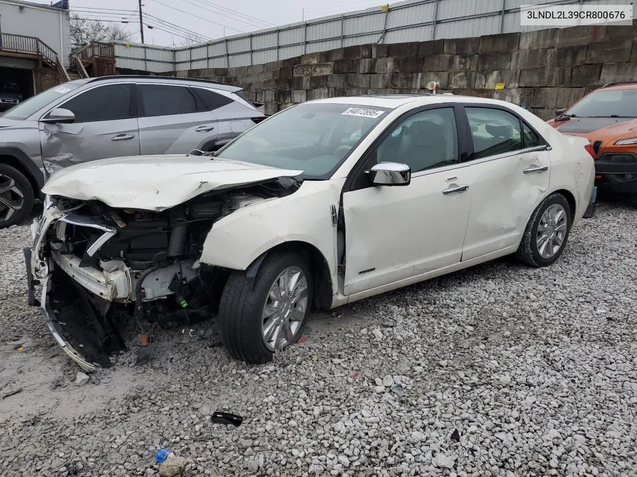 3LNDL2L39CR800676 2012 Lincoln Mkz Hybrid