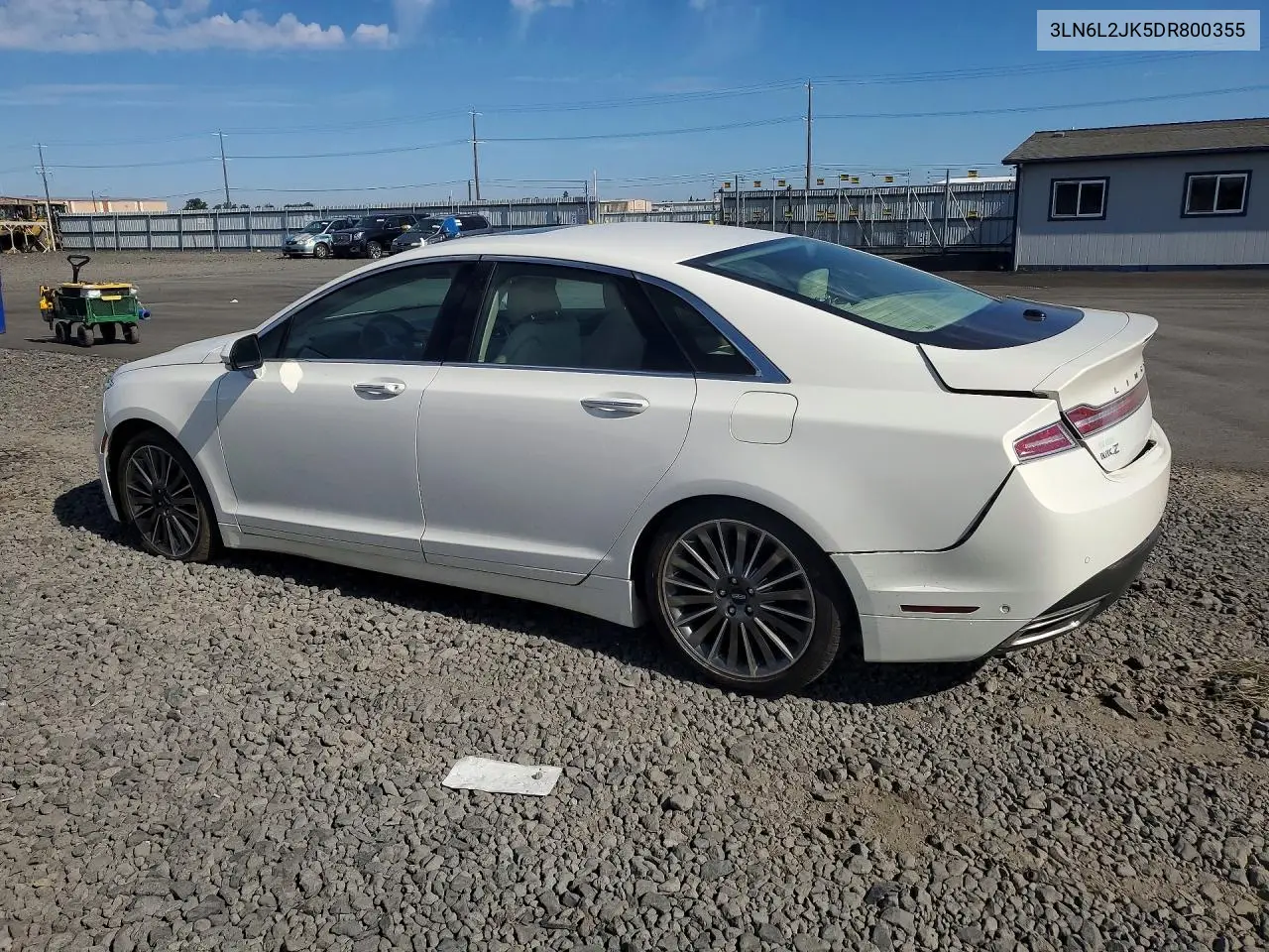 2013 Lincoln Mkz VIN: 3LN6L2JK5DR800355 Lot: 59734796