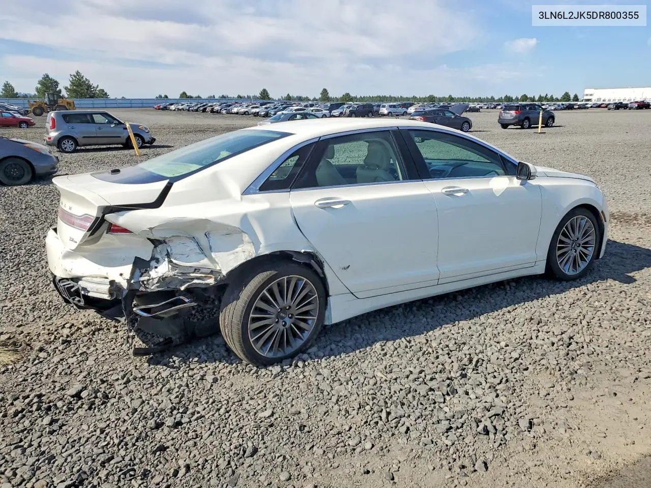 2013 Lincoln Mkz VIN: 3LN6L2JK5DR800355 Lot: 59734796