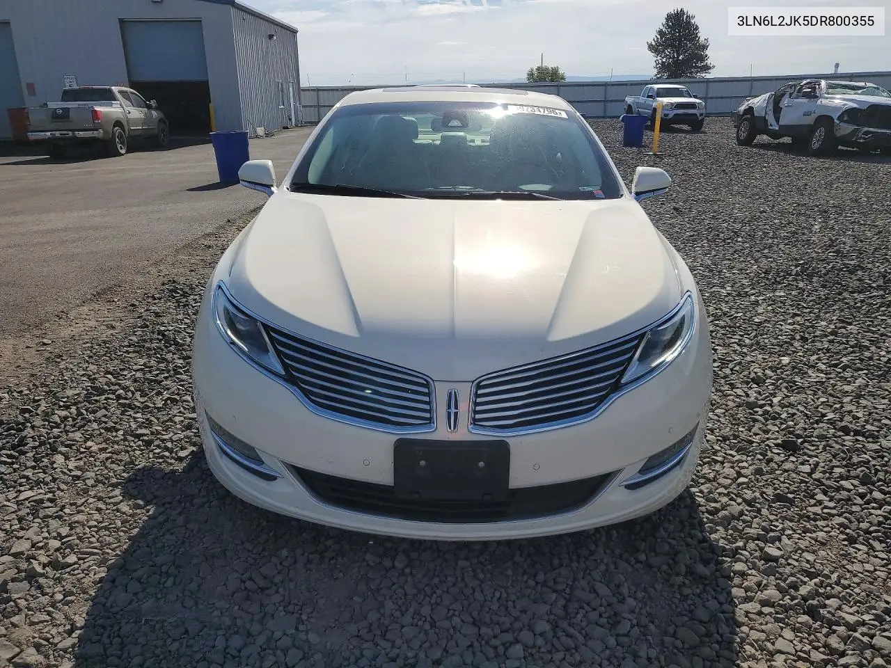 2013 Lincoln Mkz VIN: 3LN6L2JK5DR800355 Lot: 59734796
