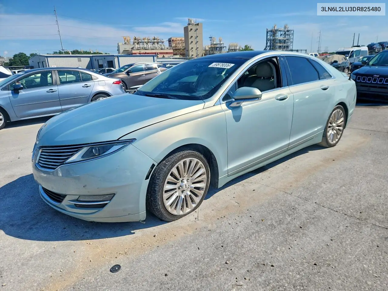 2013 Lincoln Mkz Hybrid VIN: 3LN6L2LU3DR825480 Lot: 59878006