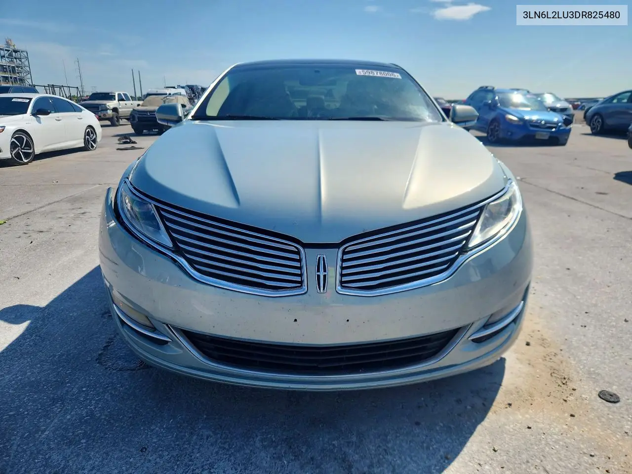 2013 Lincoln Mkz Hybrid VIN: 3LN6L2LU3DR825480 Lot: 59878006