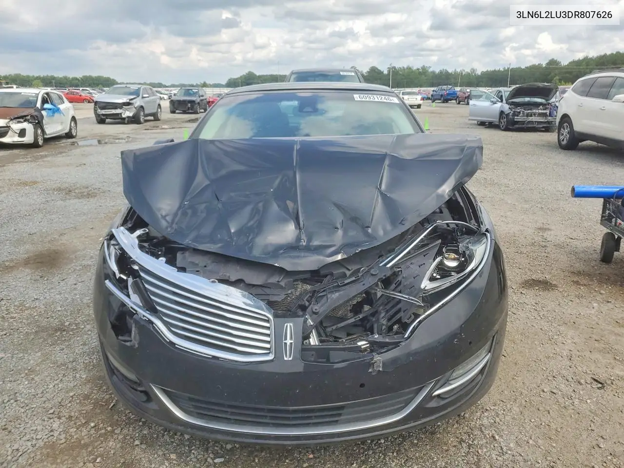 2013 Lincoln Mkz Hybrid VIN: 3LN6L2LU3DR807626 Lot: 60931246
