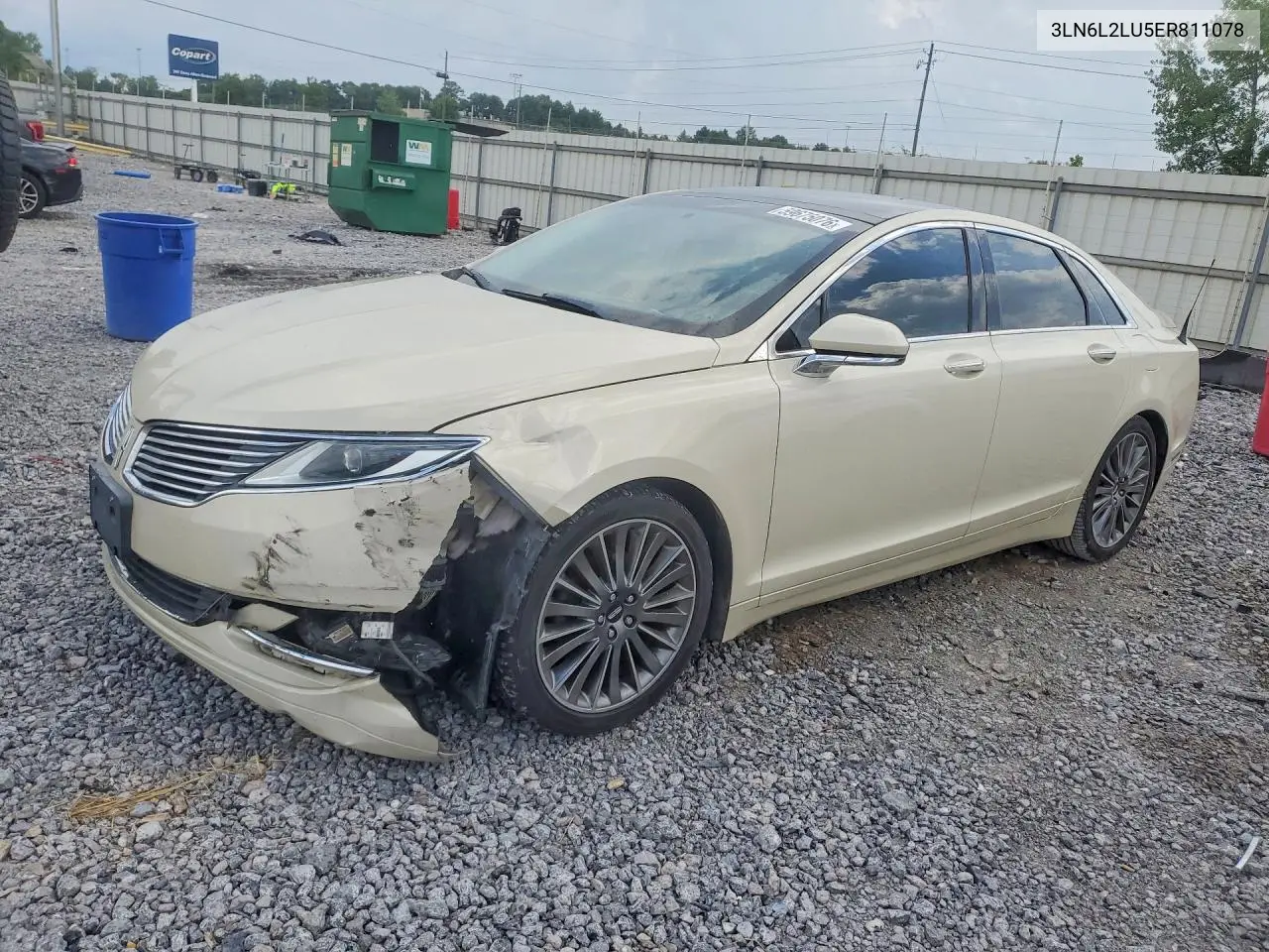 2014 Lincoln Mkz Hybrid VIN: 3LN6L2LU5ER811078 Lot: 59675076