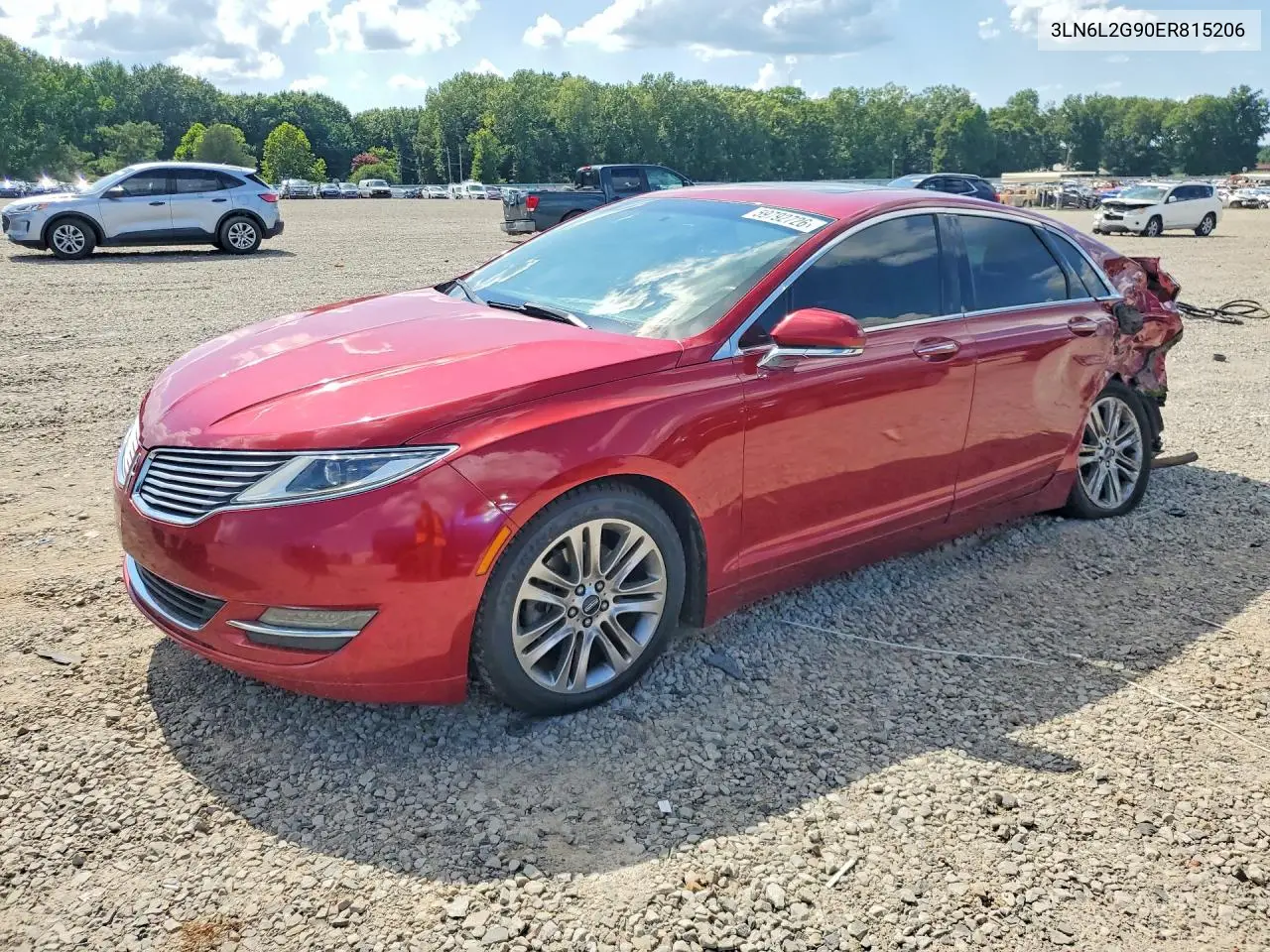 2014 Lincoln Mkz VIN: 3LN6L2G90ER815206 Lot: 59792726