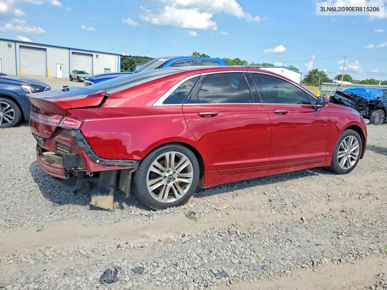 2014 Lincoln Mkz VIN: 3LN6L2G90ER815206 Lot: 59792726