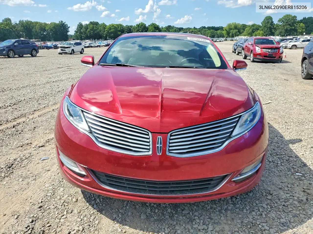 2014 Lincoln Mkz VIN: 3LN6L2G90ER815206 Lot: 59792726