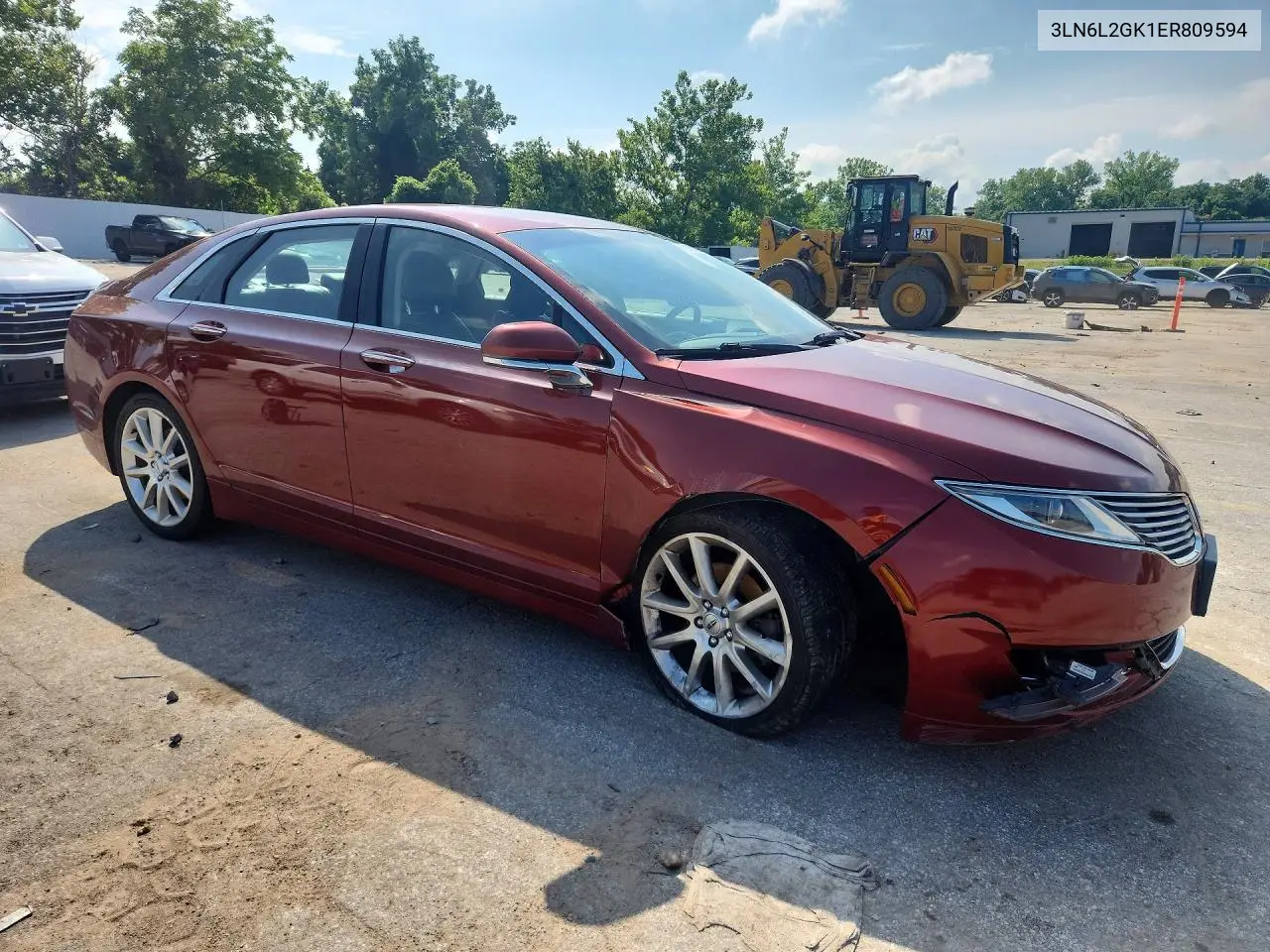 2014 Lincoln Mkz VIN: 3LN6L2GK1ER809594 Lot: 59968306