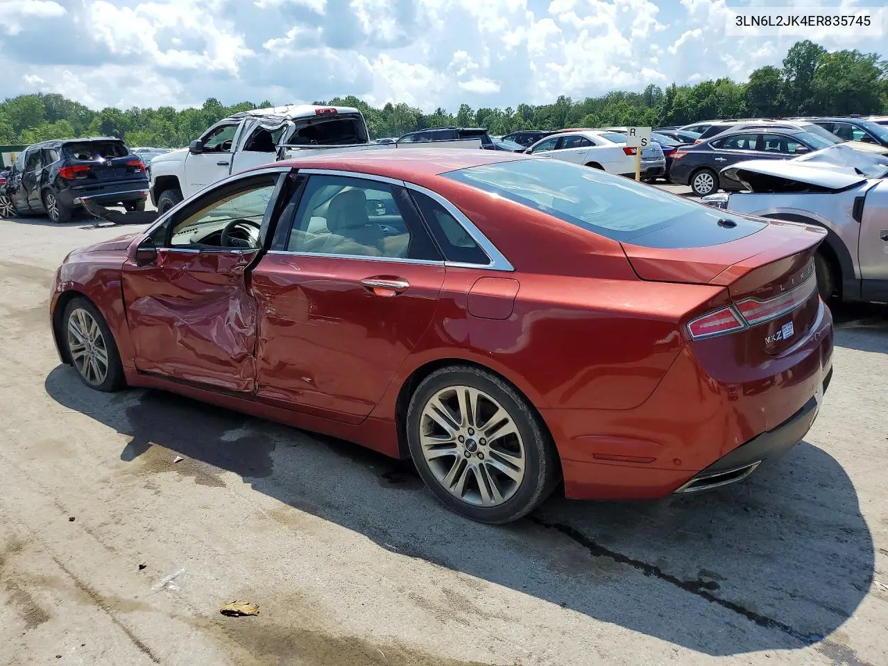 2014 Lincoln Mkz VIN: 3LN6L2JK4ER835745 Lot: 60314576