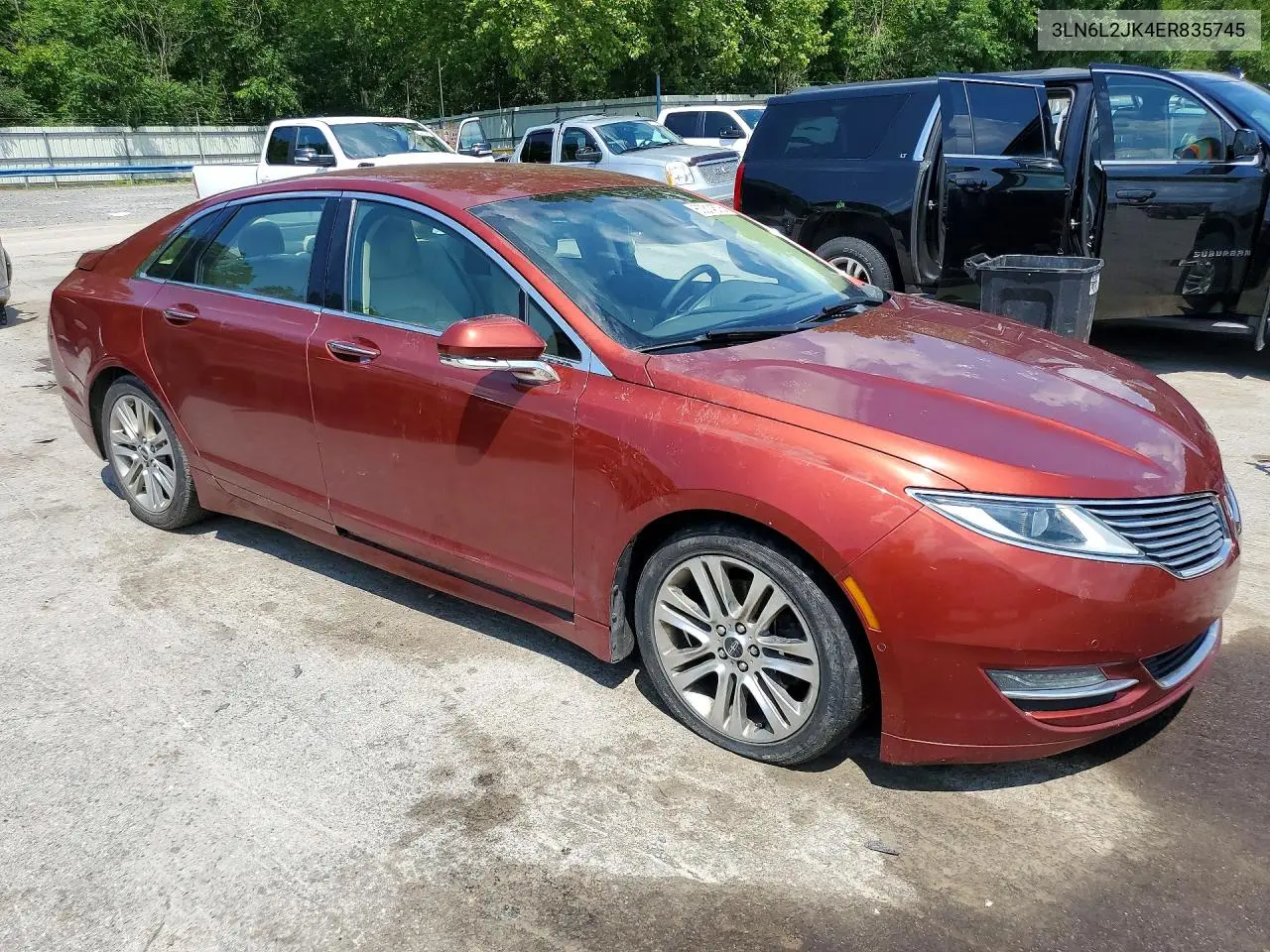 2014 Lincoln Mkz VIN: 3LN6L2JK4ER835745 Lot: 60314576