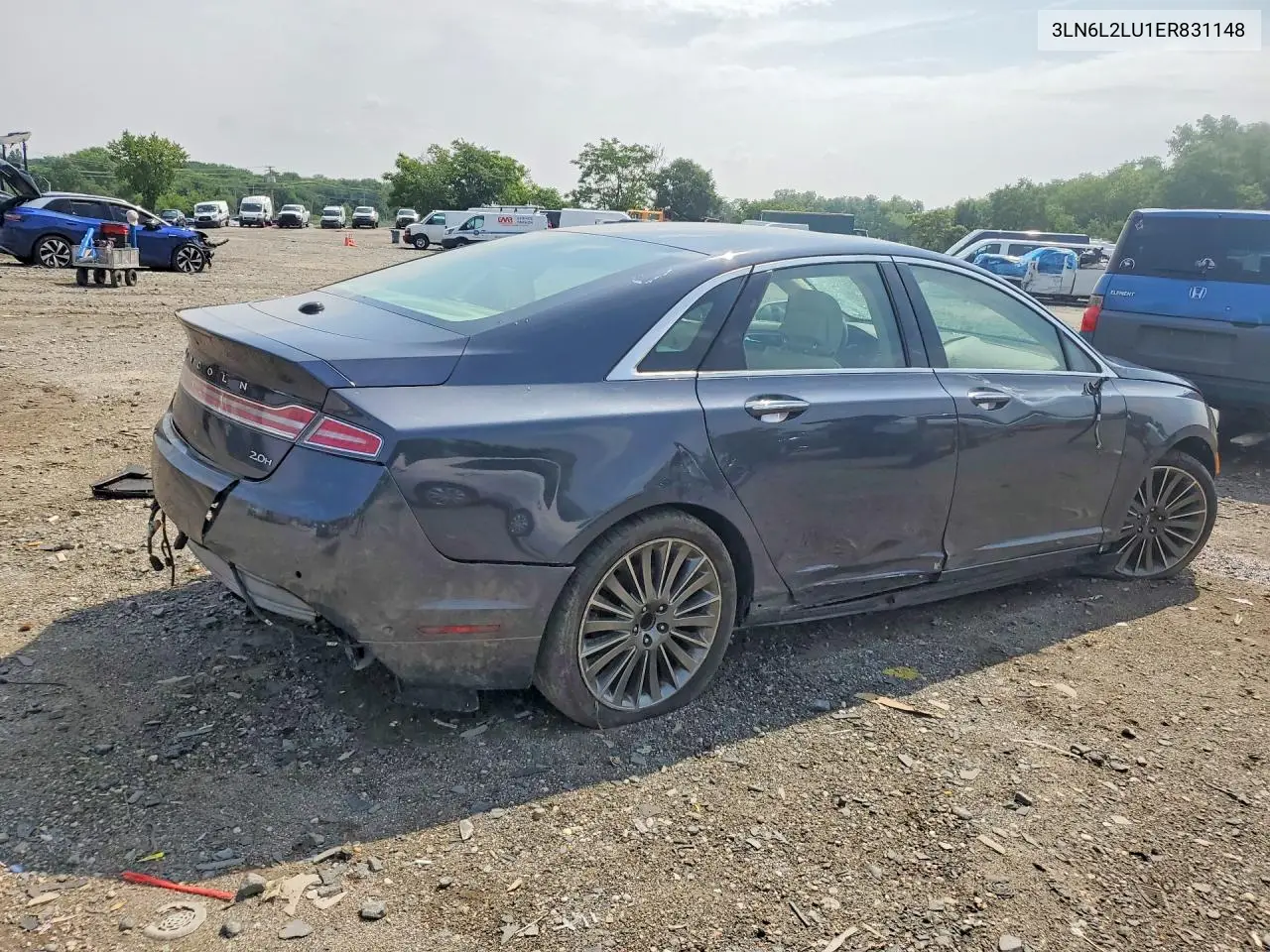 2014 Lincoln Mkz Hybrid VIN: 3LN6L2LU1ER831148 Lot: 60430206