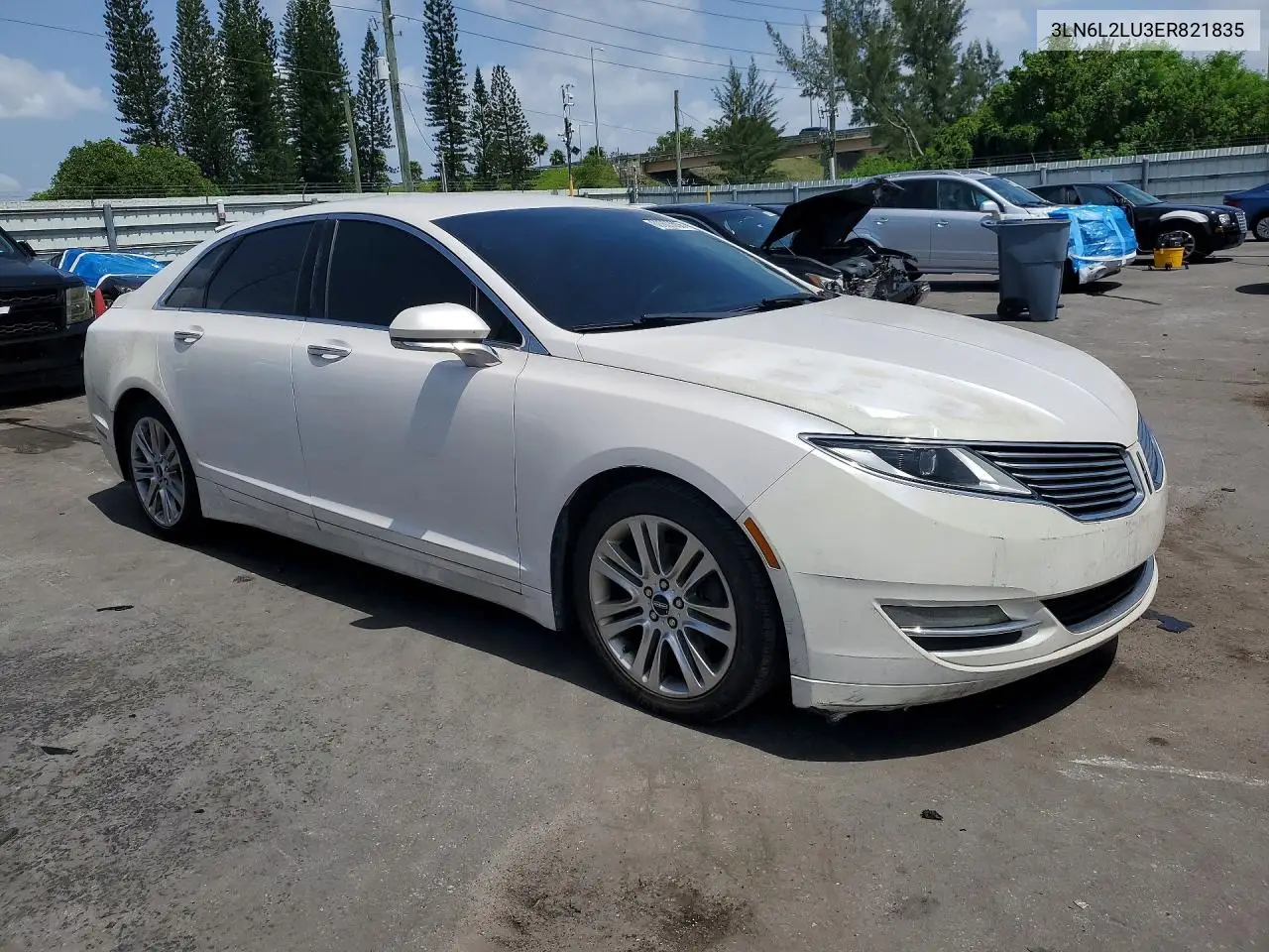 2014 Lincoln Mkz Hybrid VIN: 3LN6L2LU3ER821835 Lot: 60603656