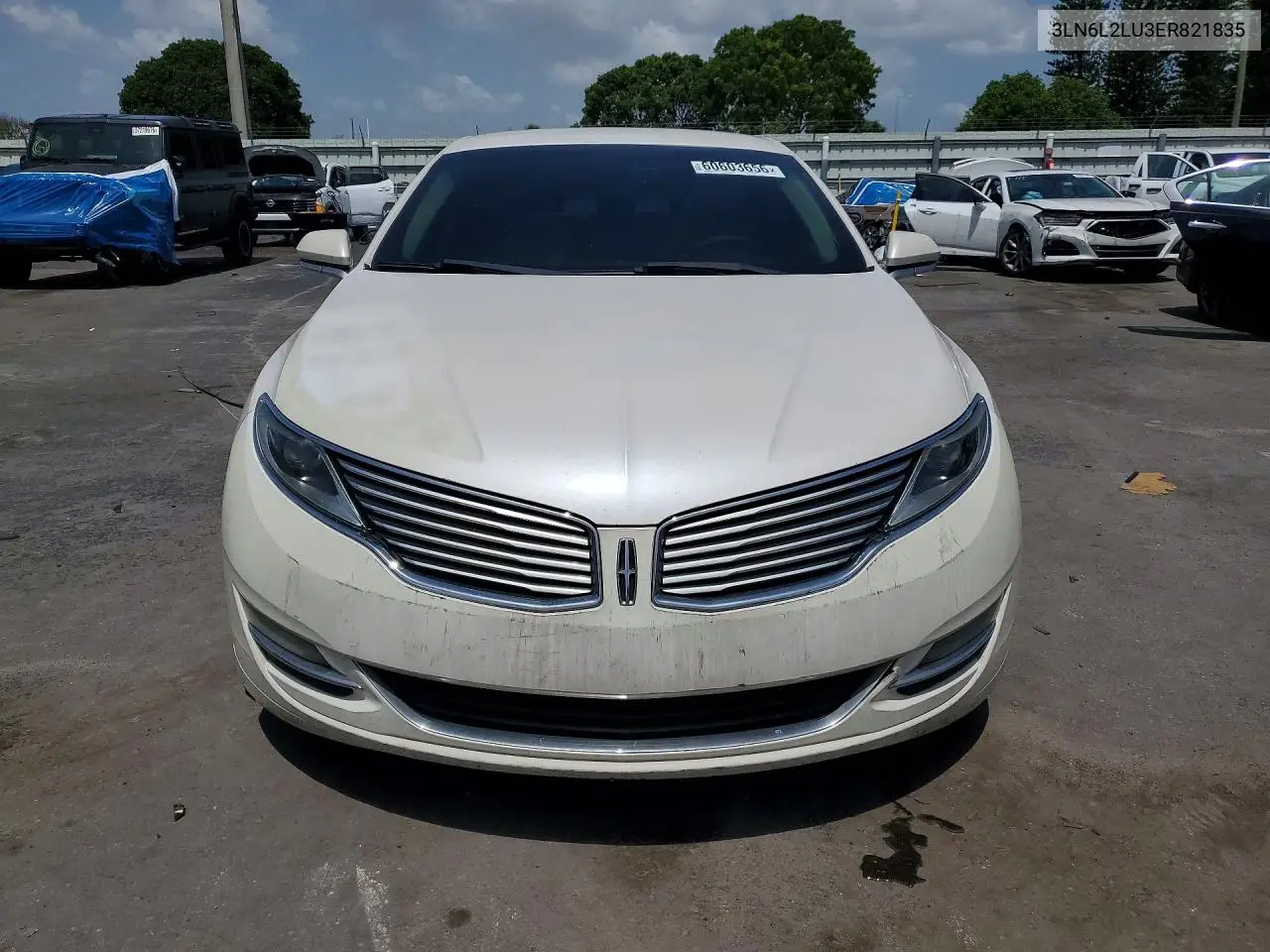 2014 Lincoln Mkz Hybrid VIN: 3LN6L2LU3ER821835 Lot: 60603656