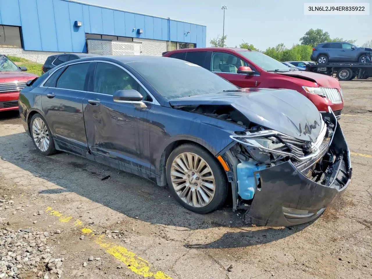 2014 Lincoln Mkz VIN: 3LN6L2J94ER835922 Lot: 60666646