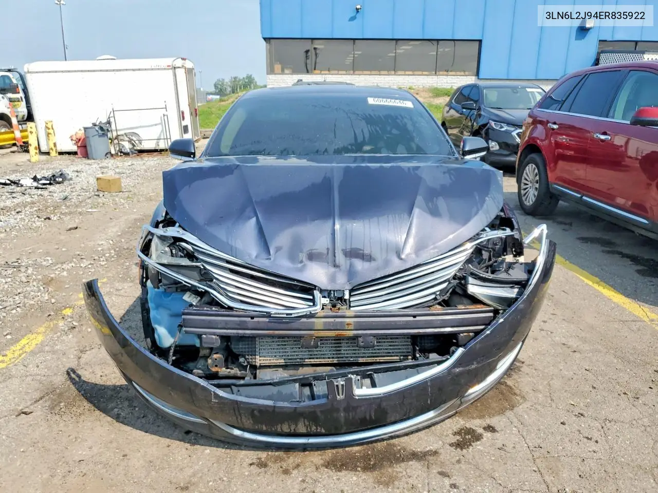 2014 Lincoln Mkz VIN: 3LN6L2J94ER835922 Lot: 60666646