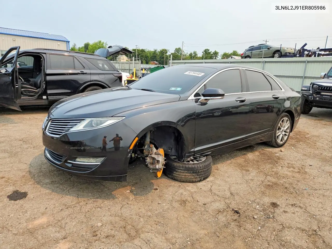 2014 Lincoln Mkz VIN: 3LN6L2J91ER805986 Lot: 60794446