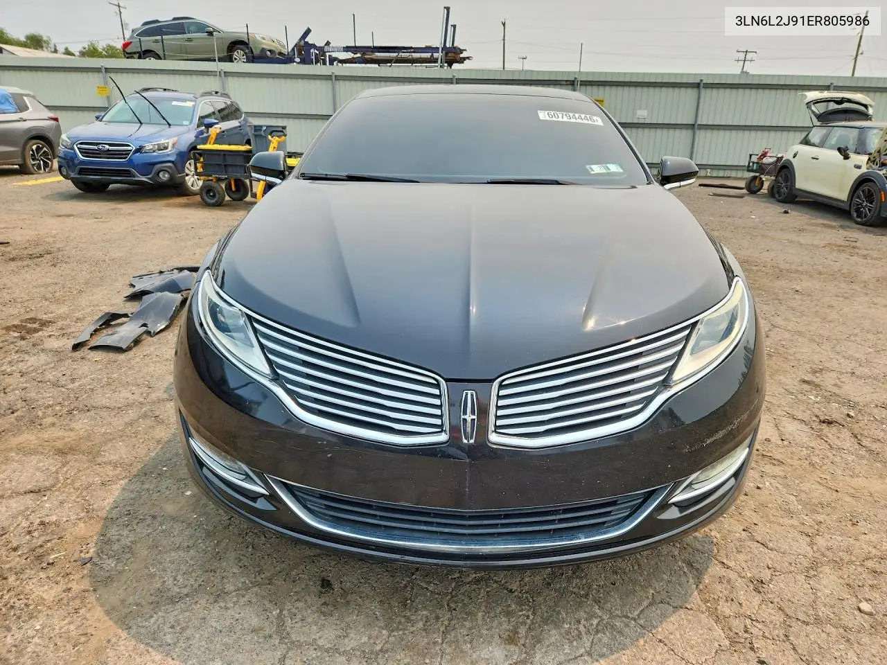 2014 Lincoln Mkz VIN: 3LN6L2J91ER805986 Lot: 60794446