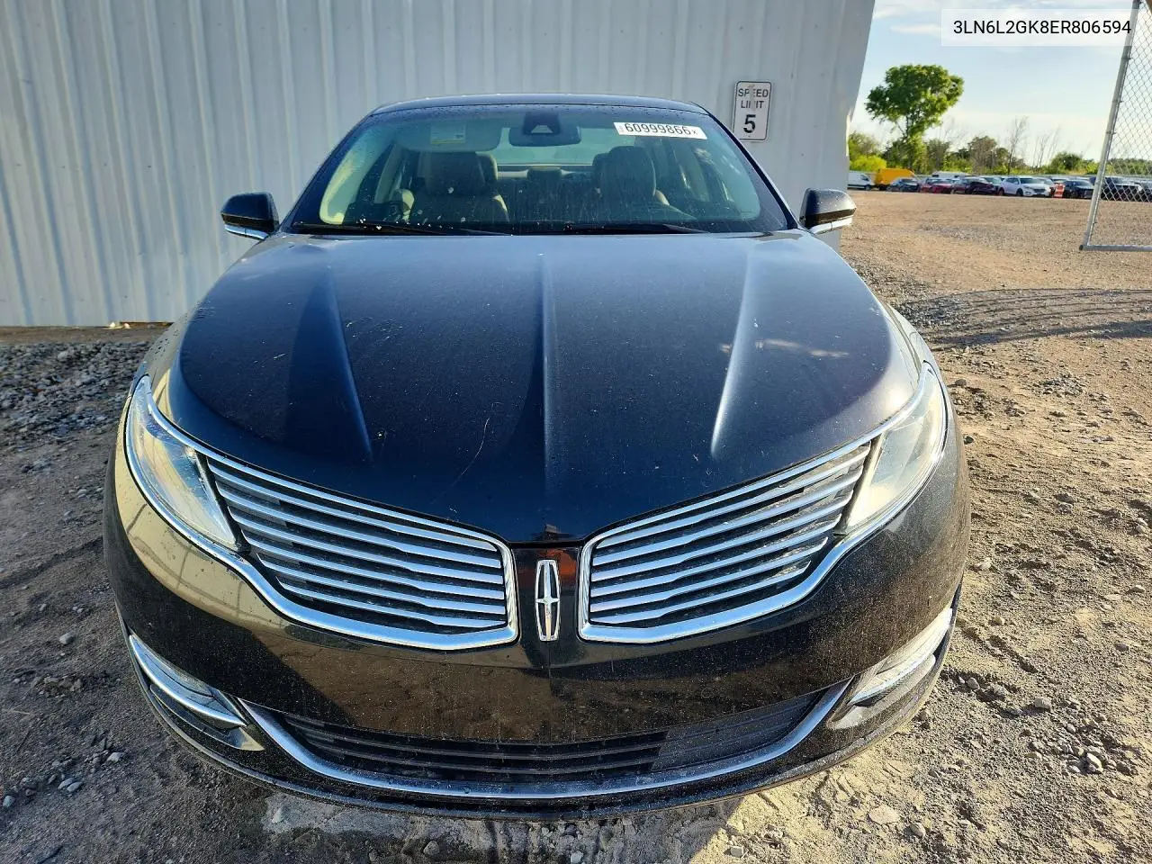 2014 Lincoln Mkz VIN: 3LN6L2GK8ER806594 Lot: 60999866