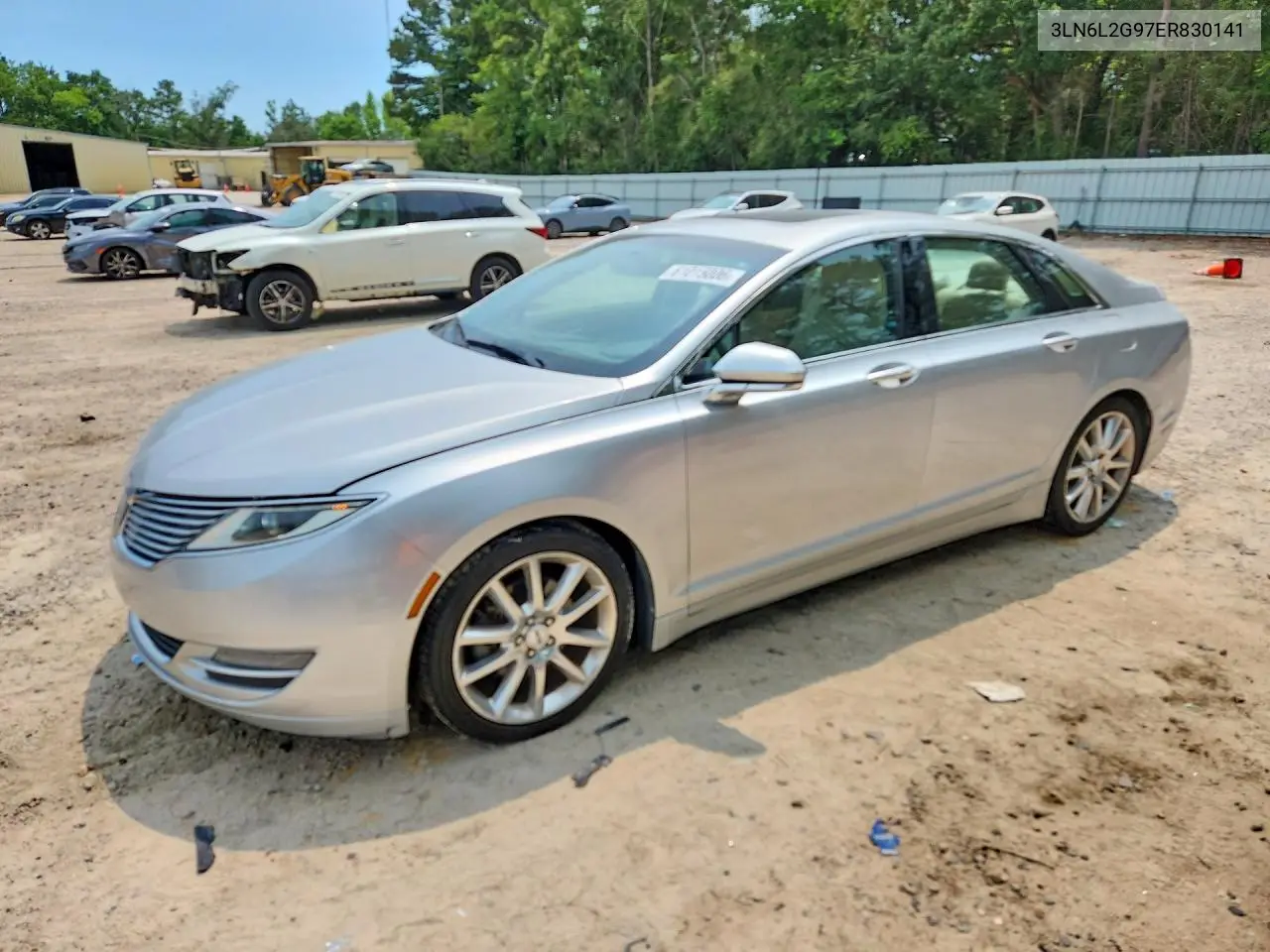 2014 Lincoln Mkz VIN: 3LN6L2G97ER830141 Lot: 61015006