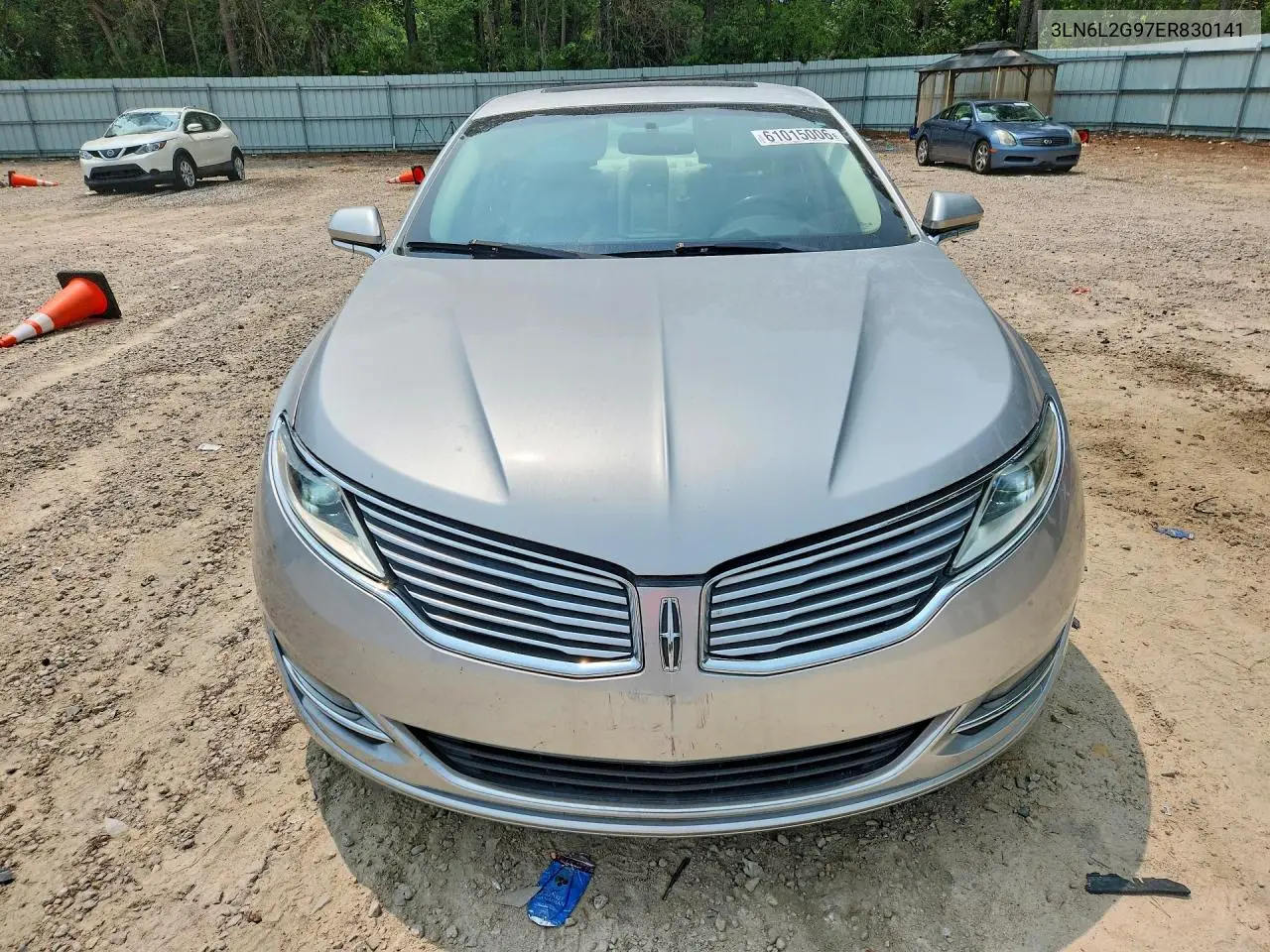 2014 Lincoln Mkz VIN: 3LN6L2G97ER830141 Lot: 61015006