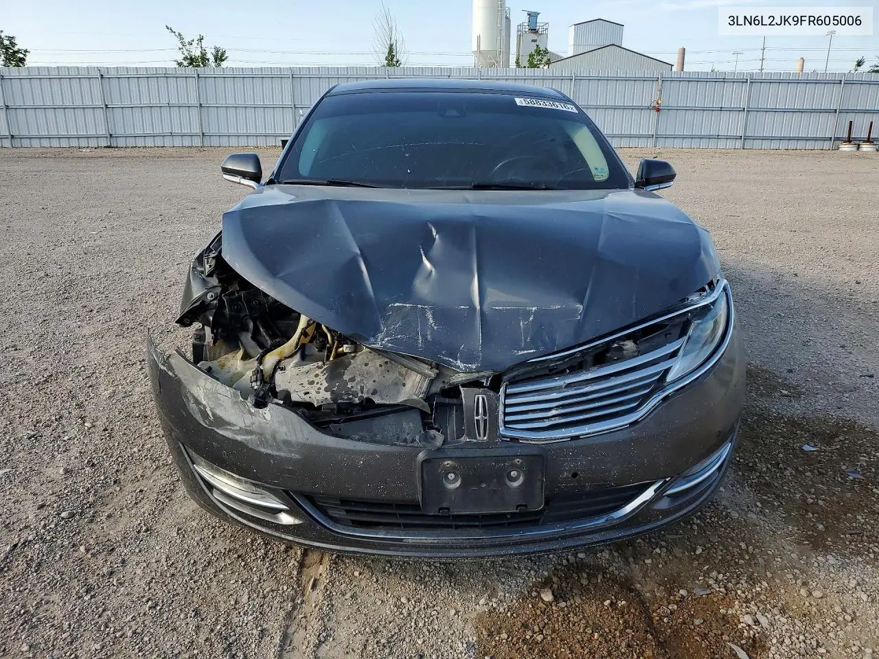 2015 Lincoln Mkz VIN: 3LN6L2JK9FR605006 Lot: 58833616