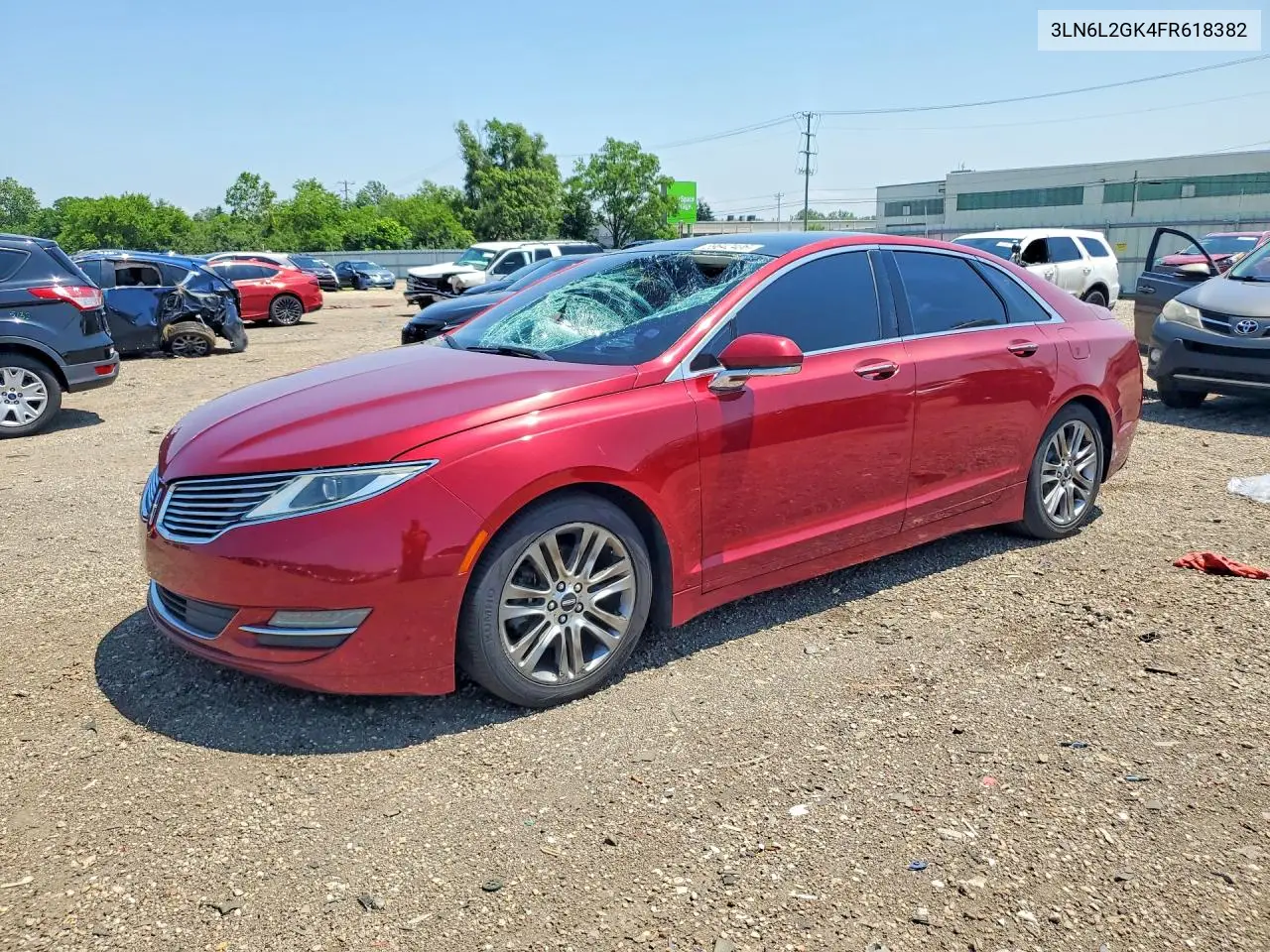 2015 Lincoln Mkz VIN: 3LN6L2GK4FR618382 Lot: 59642406
