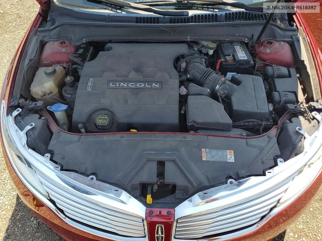 2015 Lincoln Mkz VIN: 3LN6L2GK4FR618382 Lot: 59642406