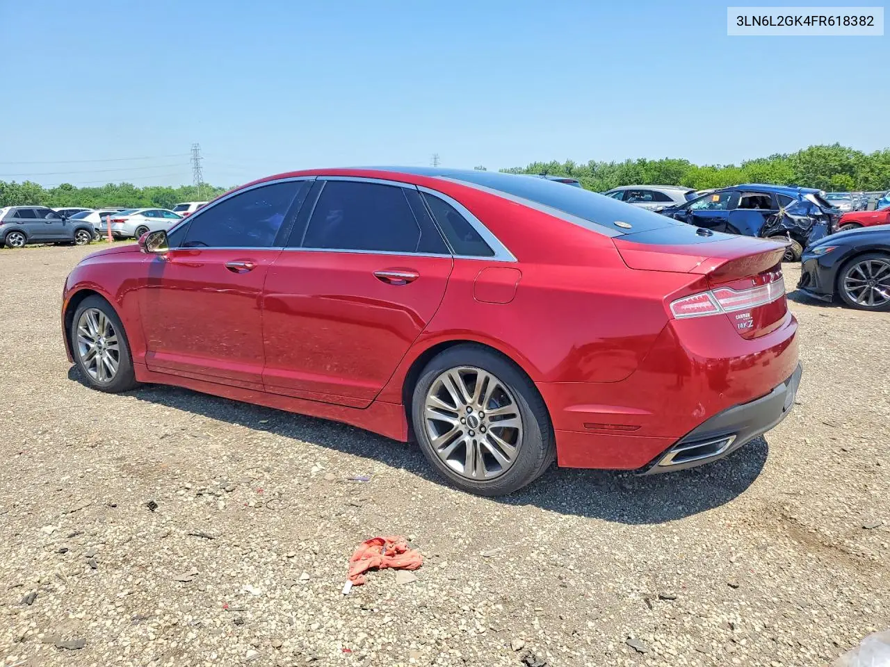 2015 Lincoln Mkz VIN: 3LN6L2GK4FR618382 Lot: 59642406